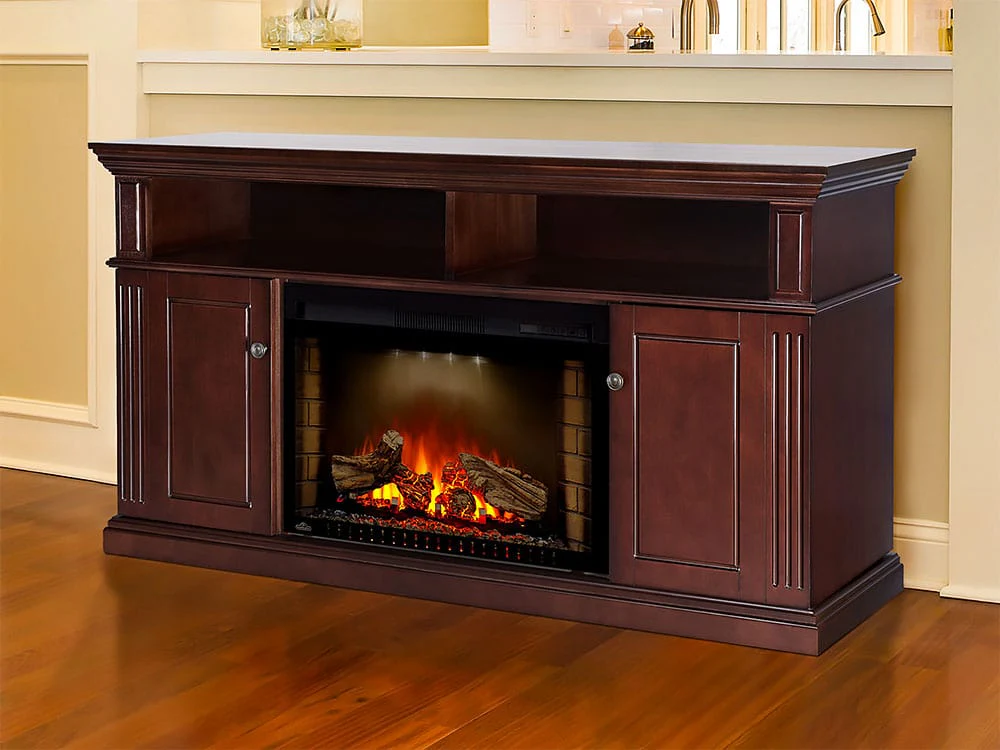 Winston Electric Fireplace Media Console in Espresso