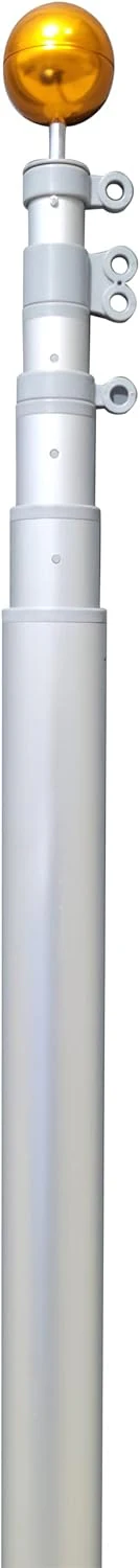 Heavy Duty Telescoping Flagpole Kit, 25 Foot