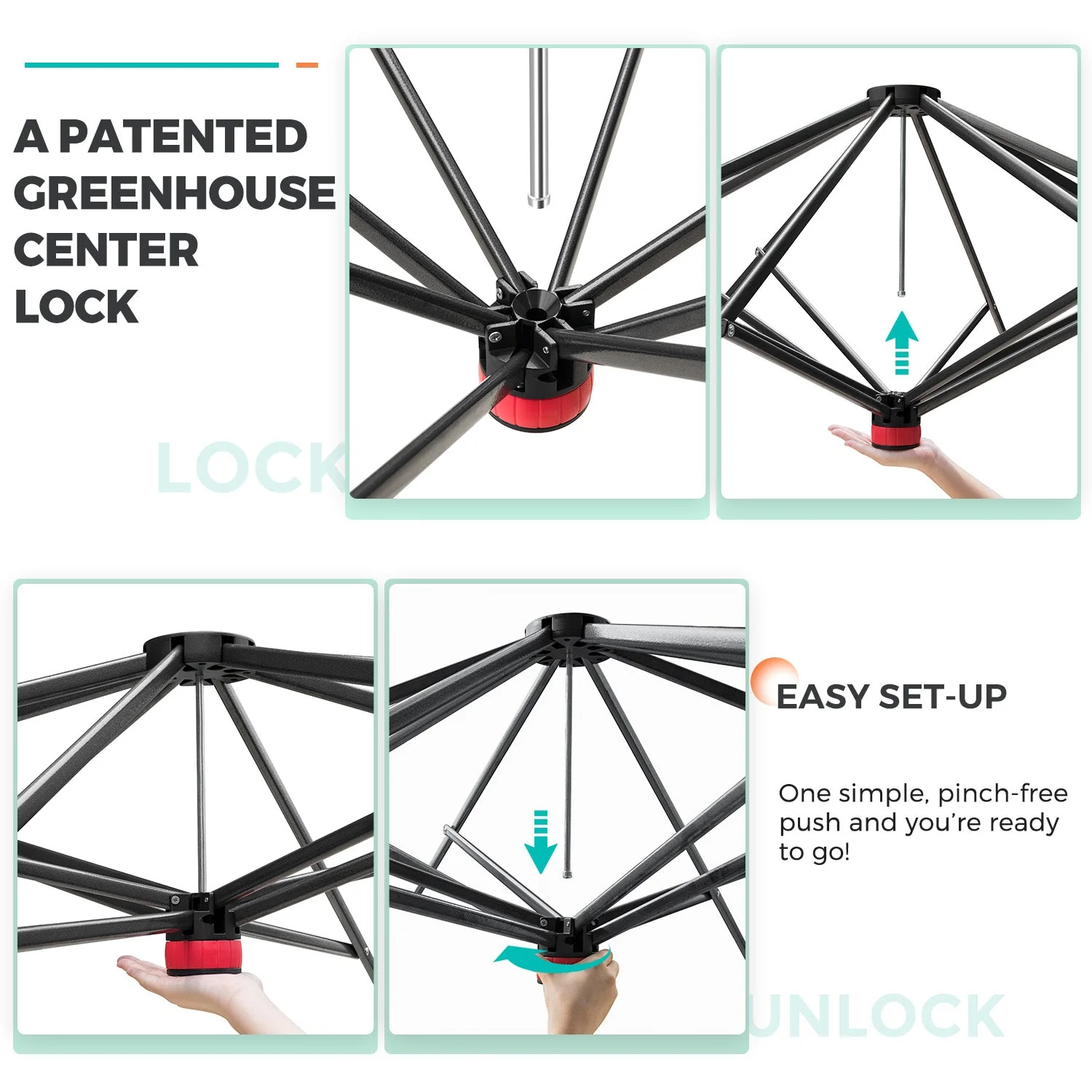 12x8 Portable Large Walk-in Pop Up Greenhouse