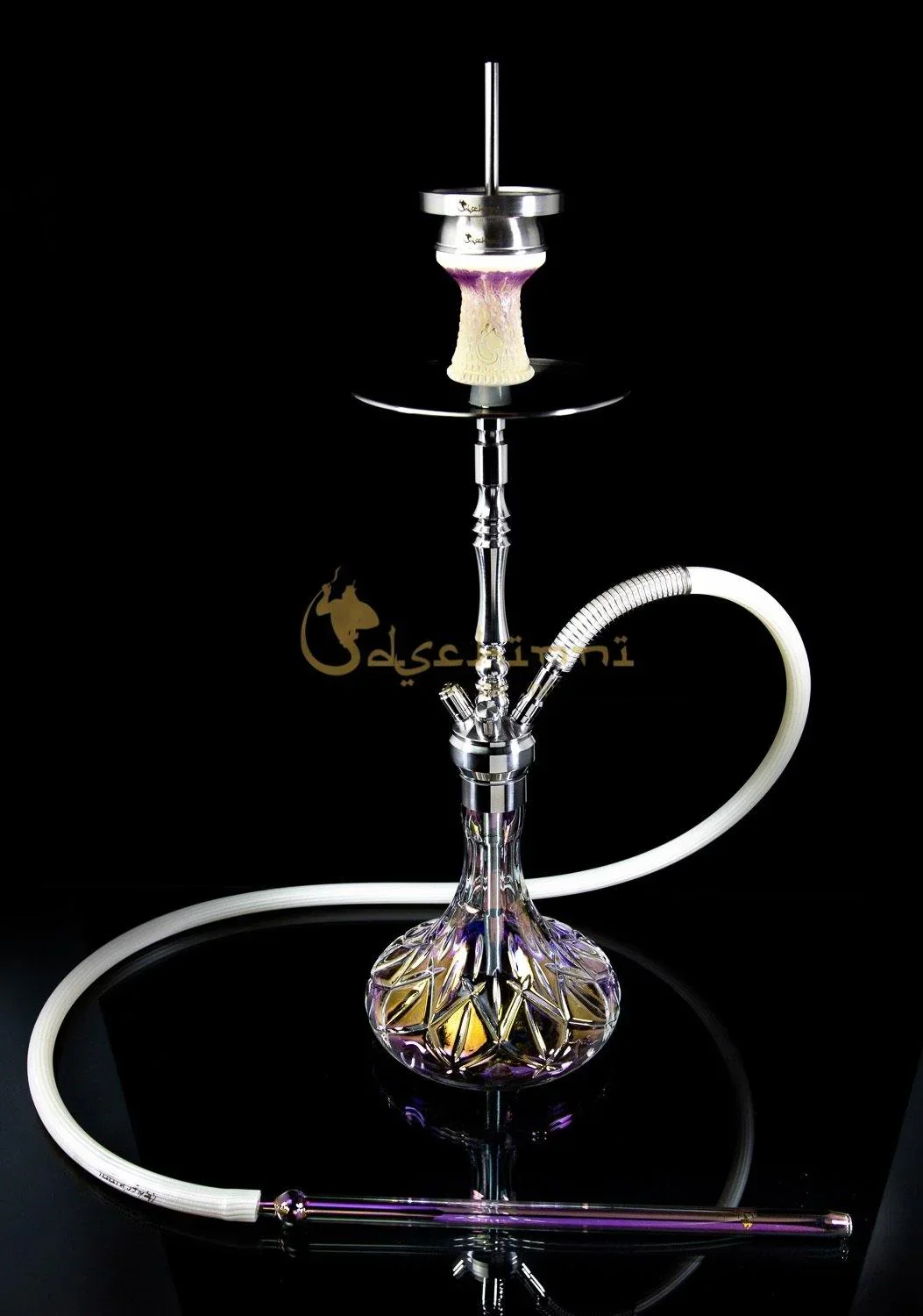 Dschinni Mio Chrome Venom Hookah Set (Rainbow)
