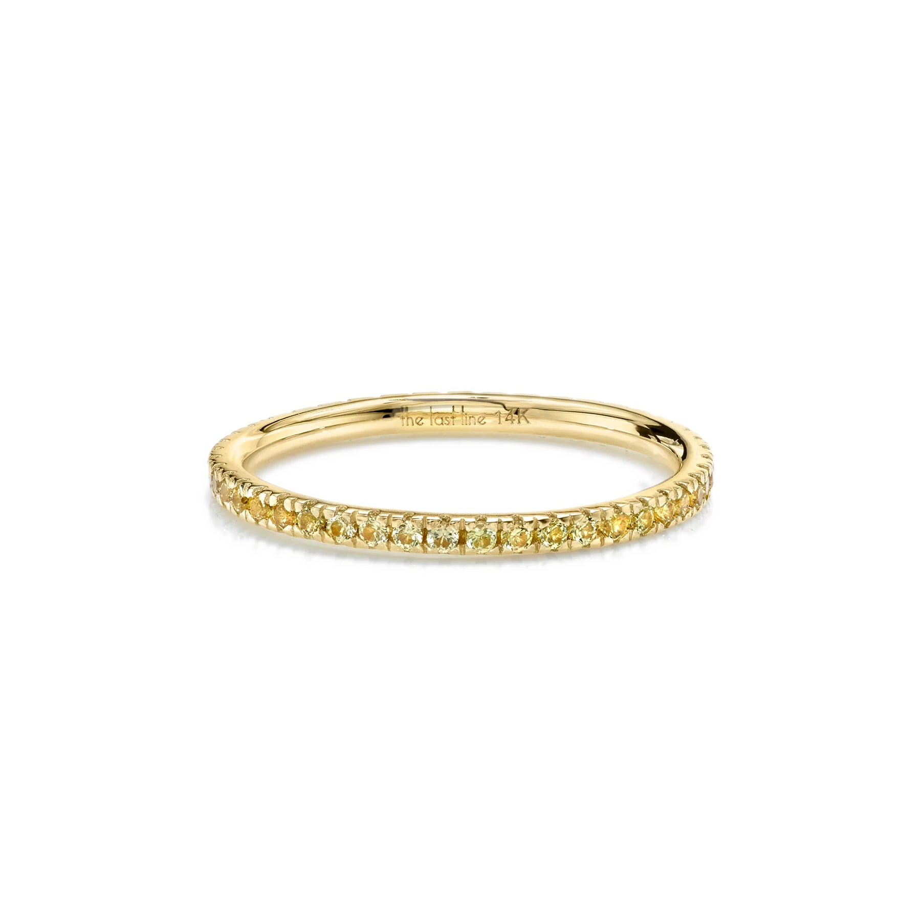 Perfect Eternity Band - Yellow Sapphire / 14k Yellow Gold