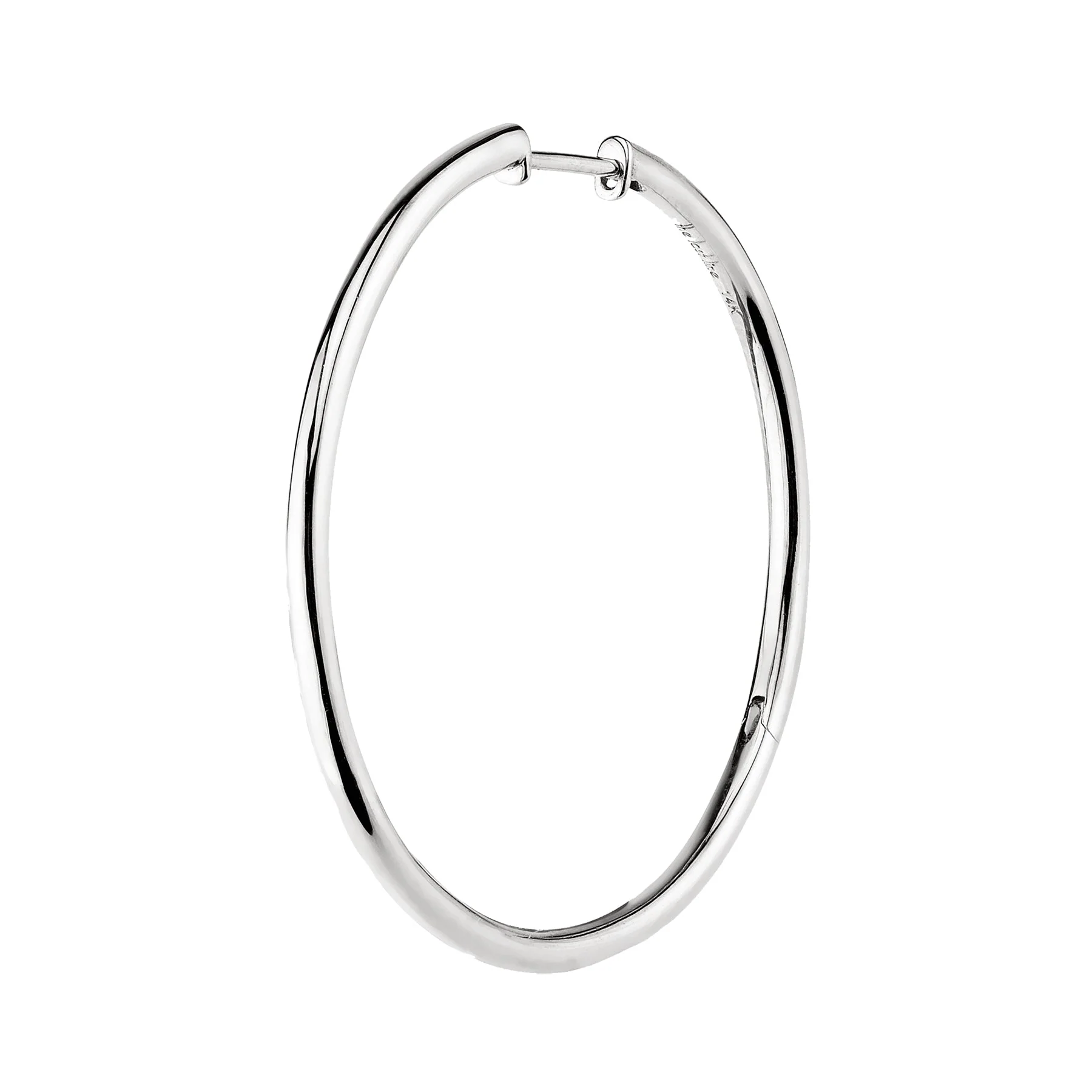 Slim Hoop #1 - 14k White Gold