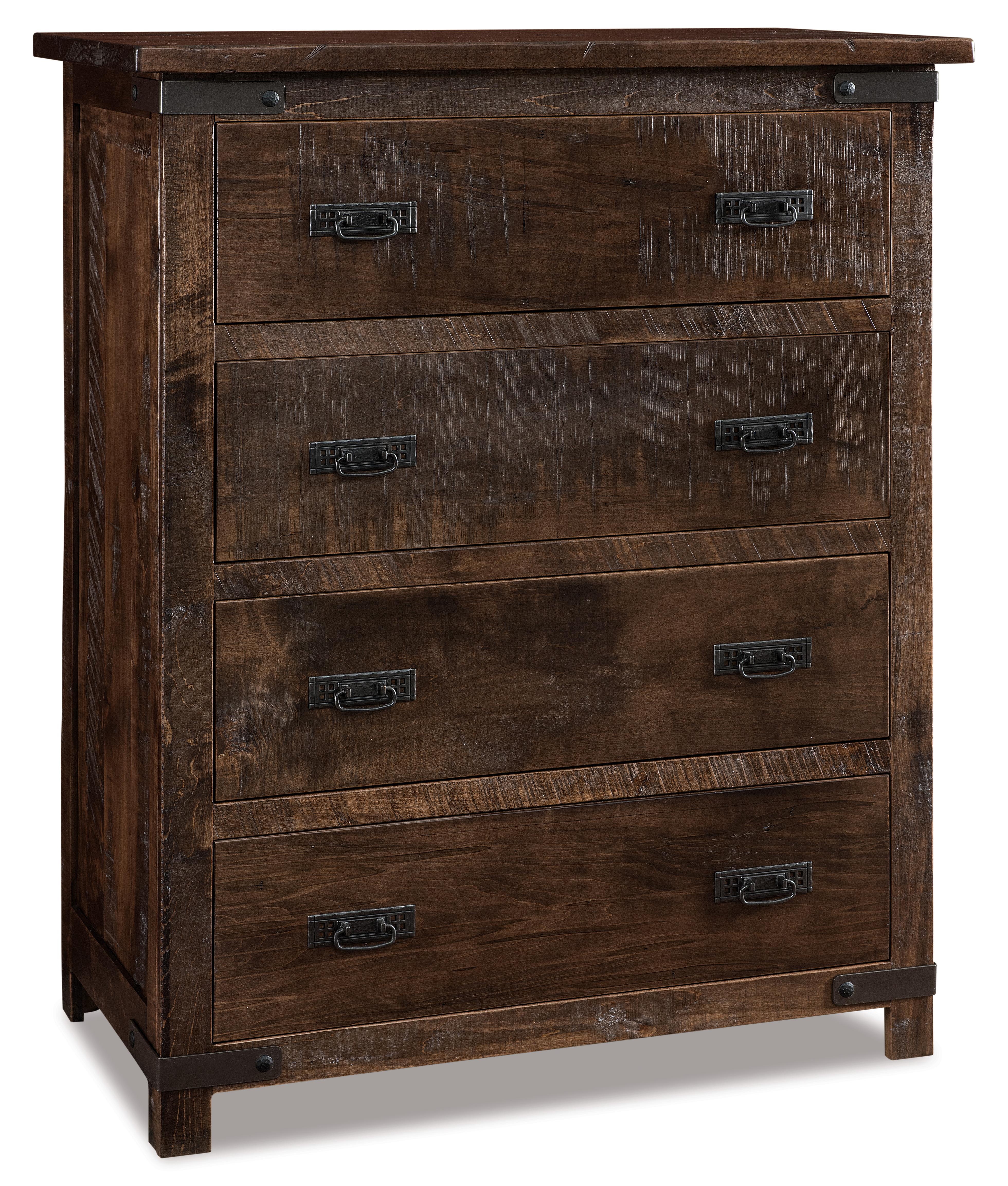 Amish Ironwood Four Drawer Chest