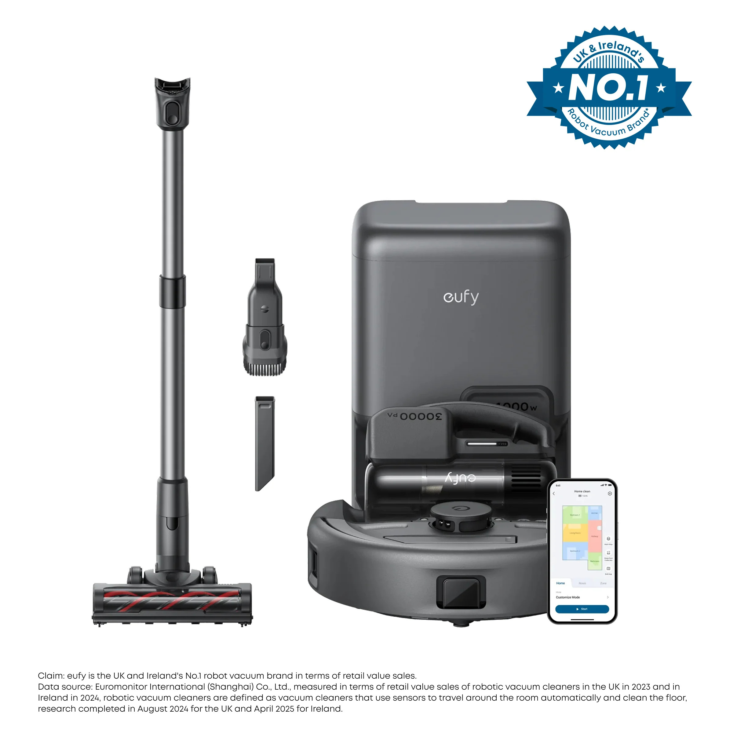 Eufy E20 3-in-1 Robot Vacuum | T2070G10