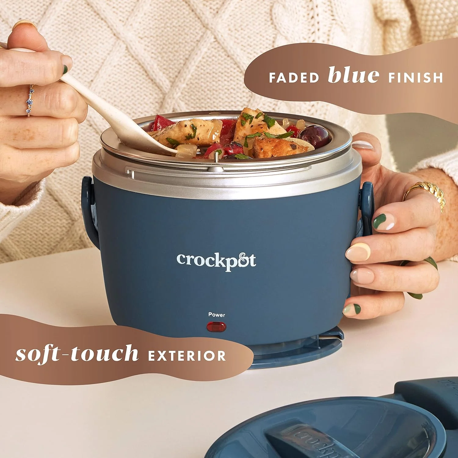 Electric Lunch Box, 20oz Food Warmer, Spill-Free, Dishwasher-Safe, Warm & Travel-Ready
