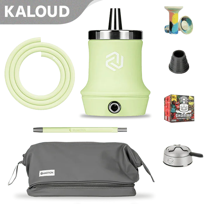 Amotion Roam Travel Shisha Set - Lime