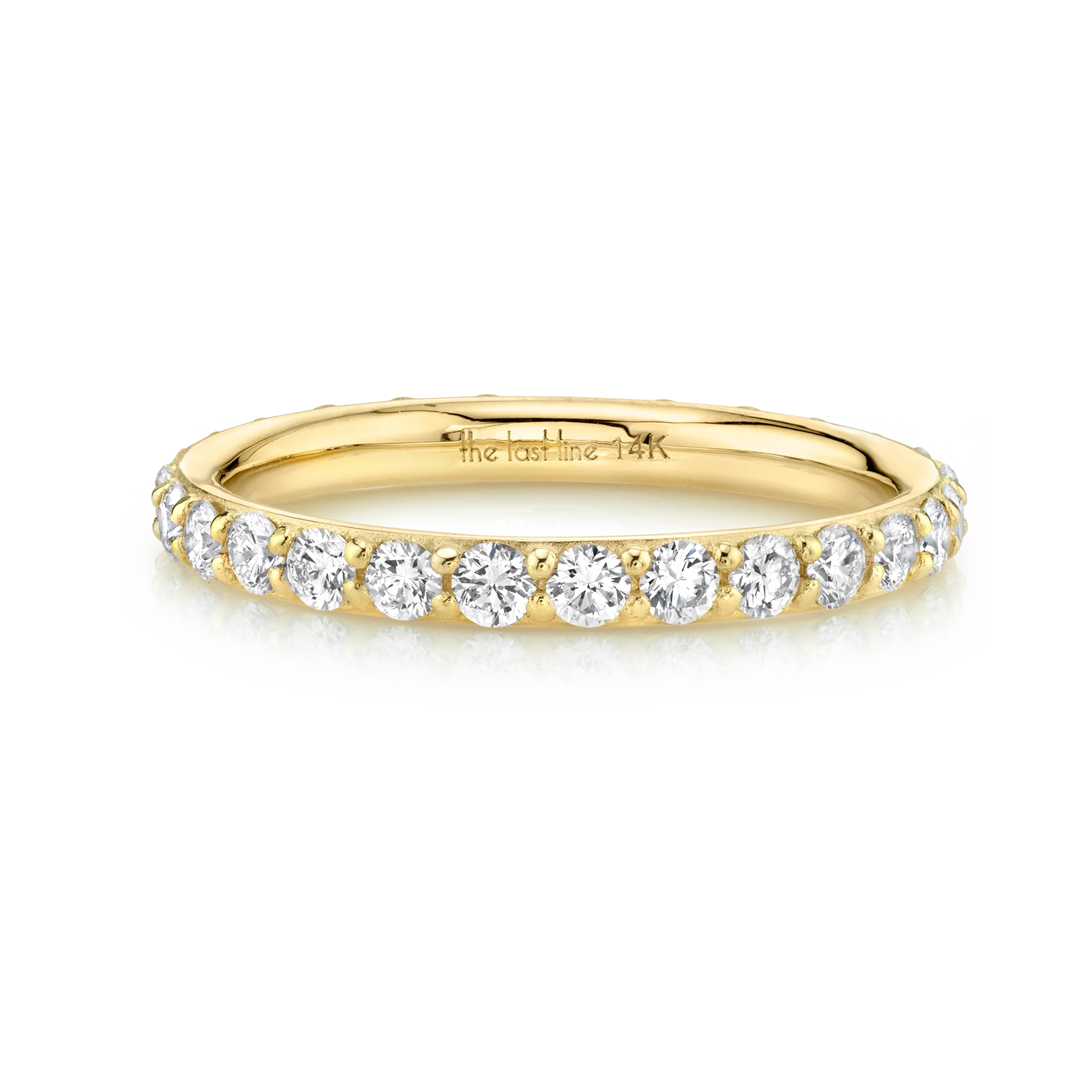 Biggie Eternity Band - White Diamond / 14k Yellow Gold