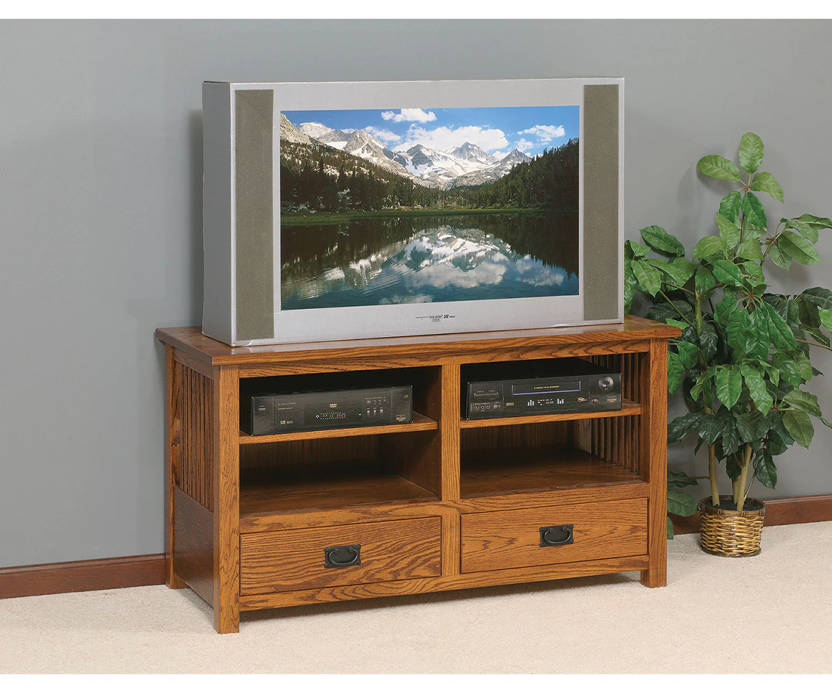 Amish Mission Slat Plasma TV Console
