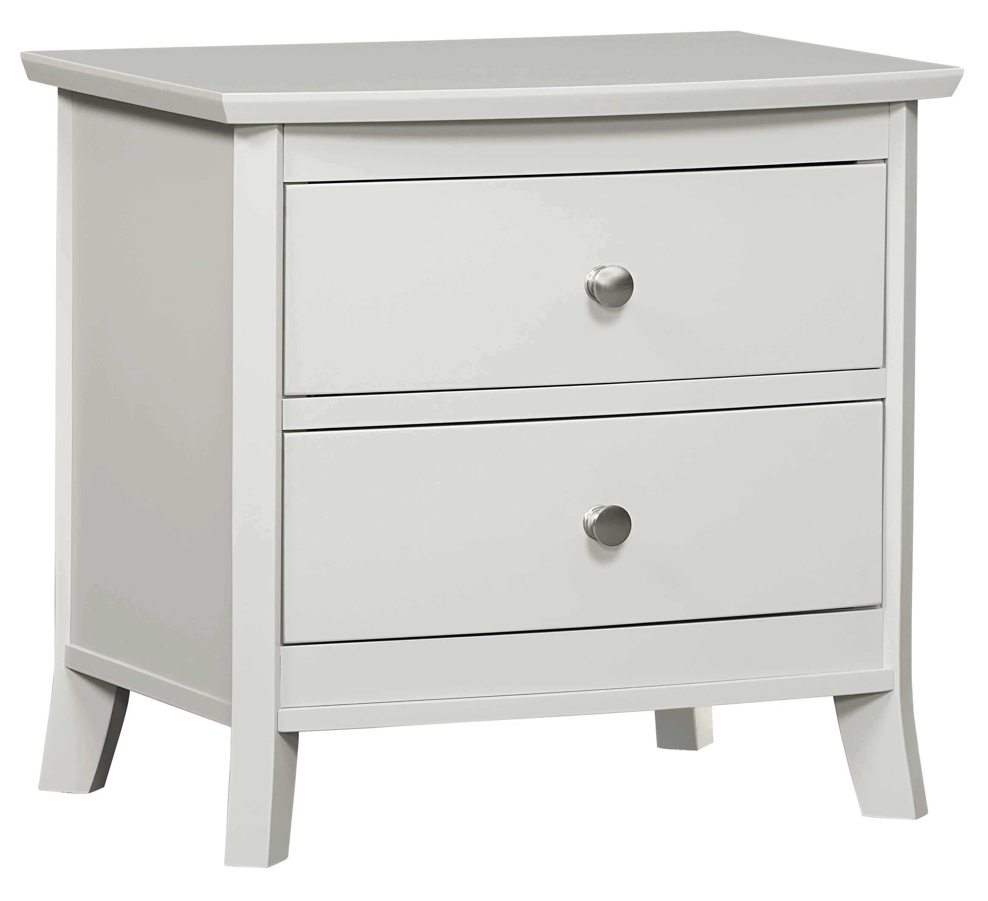 Amish Laurel Two Drawer Nightstand