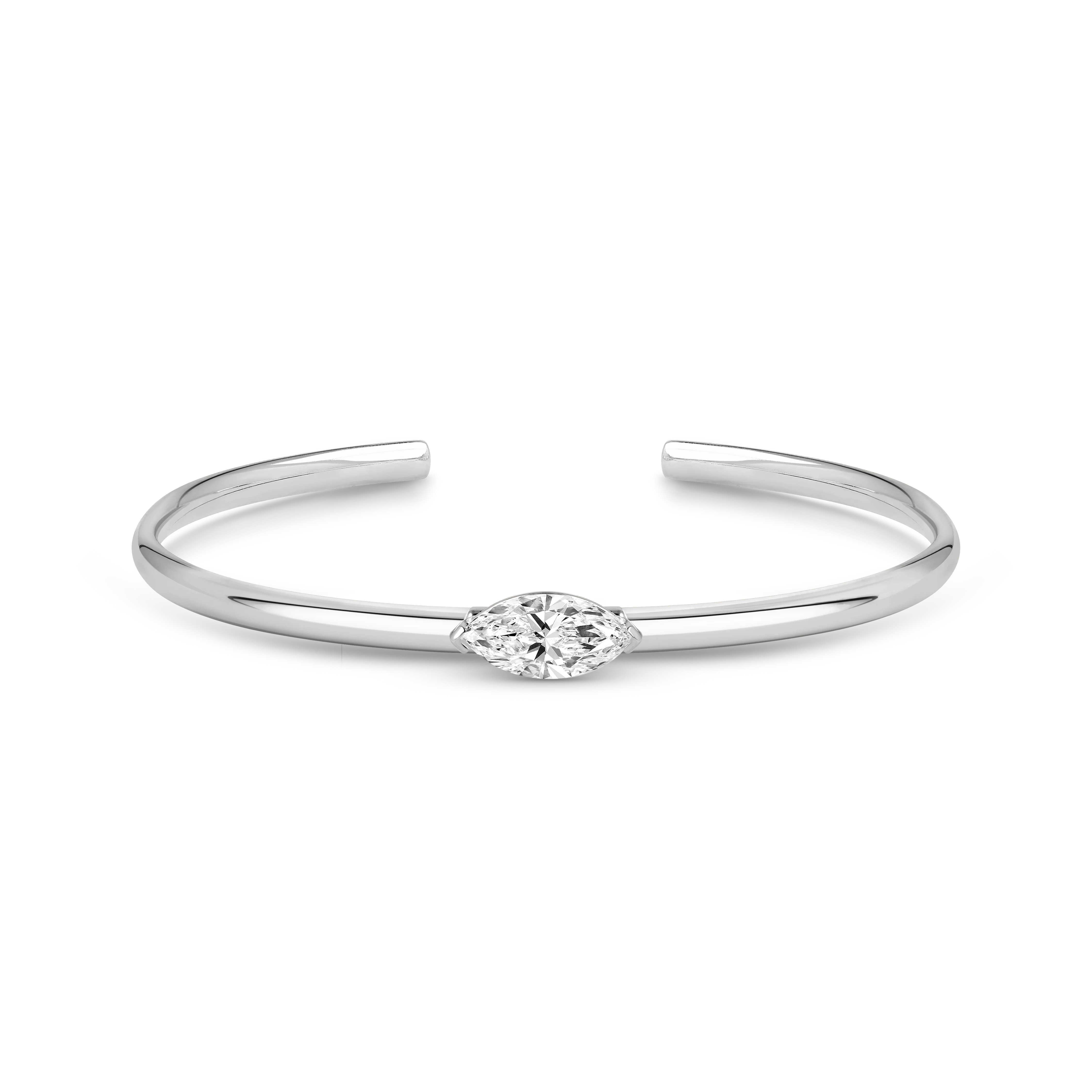 Charlotte Cuff Bangle (Marquise)