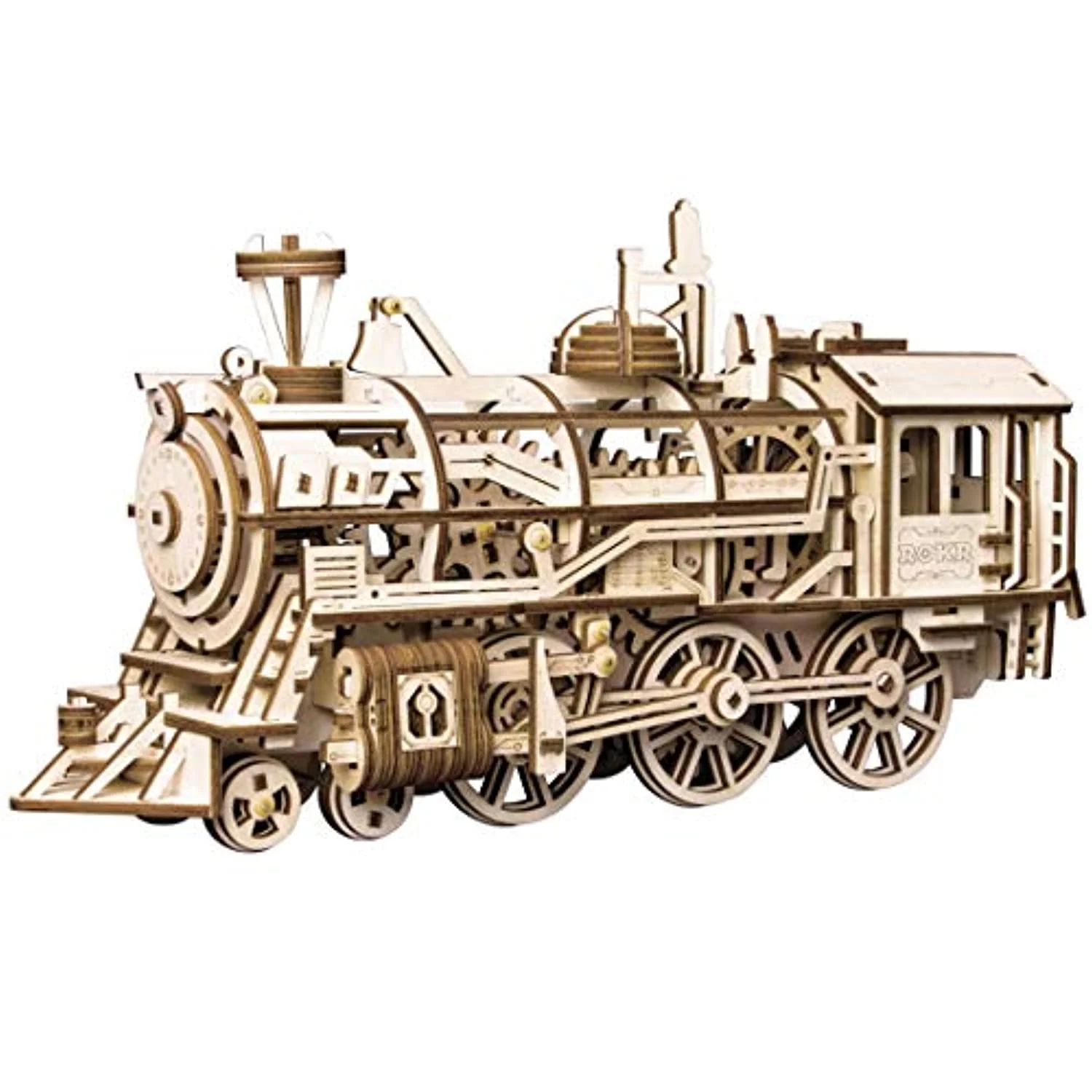 3D Wooden Puzzle-Self Propelled Mechanical Model Train