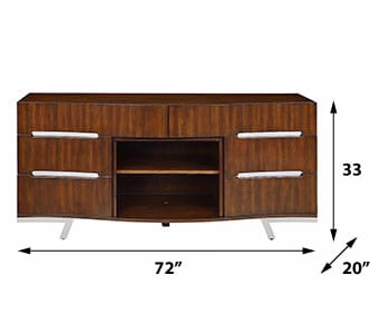 Valentina Entertainment Center in Burnished Cherry