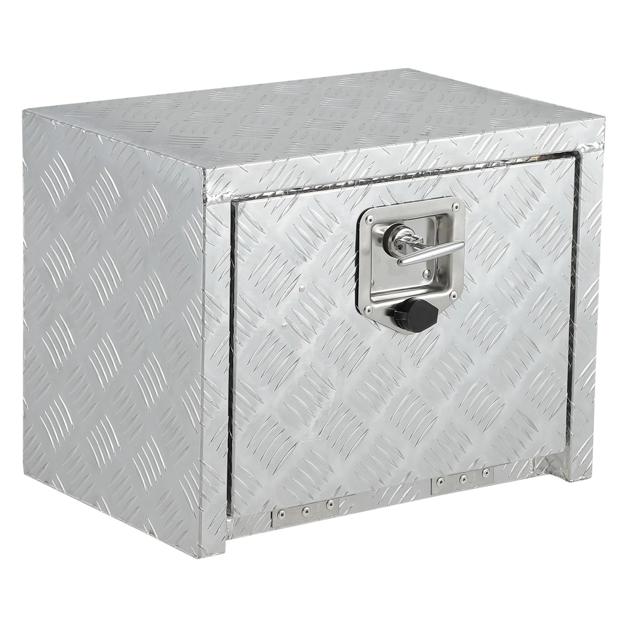 Garvee 18 Inch Heavy Duty Aluminum Underbody Tool Box, Waterproof Truck Storage Organizer Chest, Silver, for Pickup Truck Bed, RV Trailer