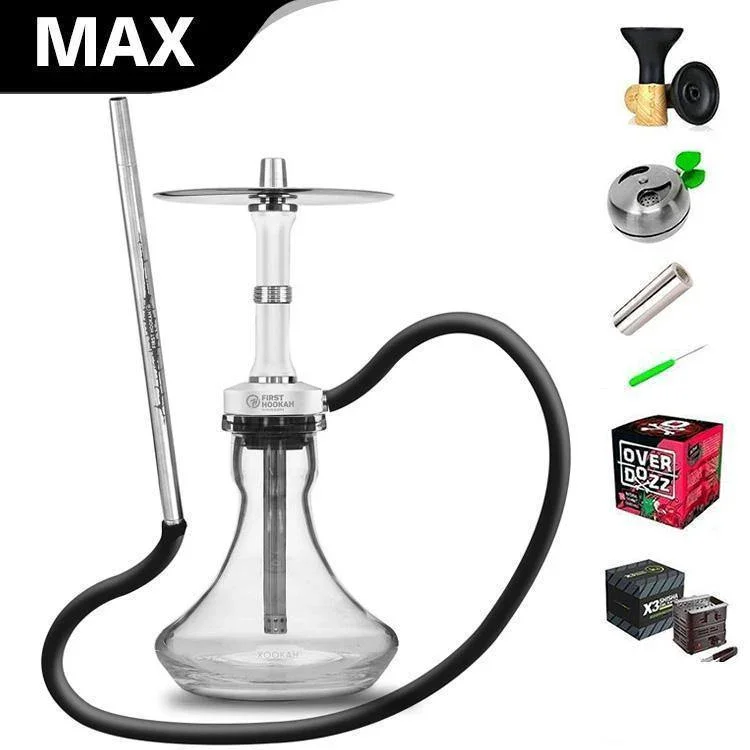 First Hookah Core Lite Mini Shisha Set - White
