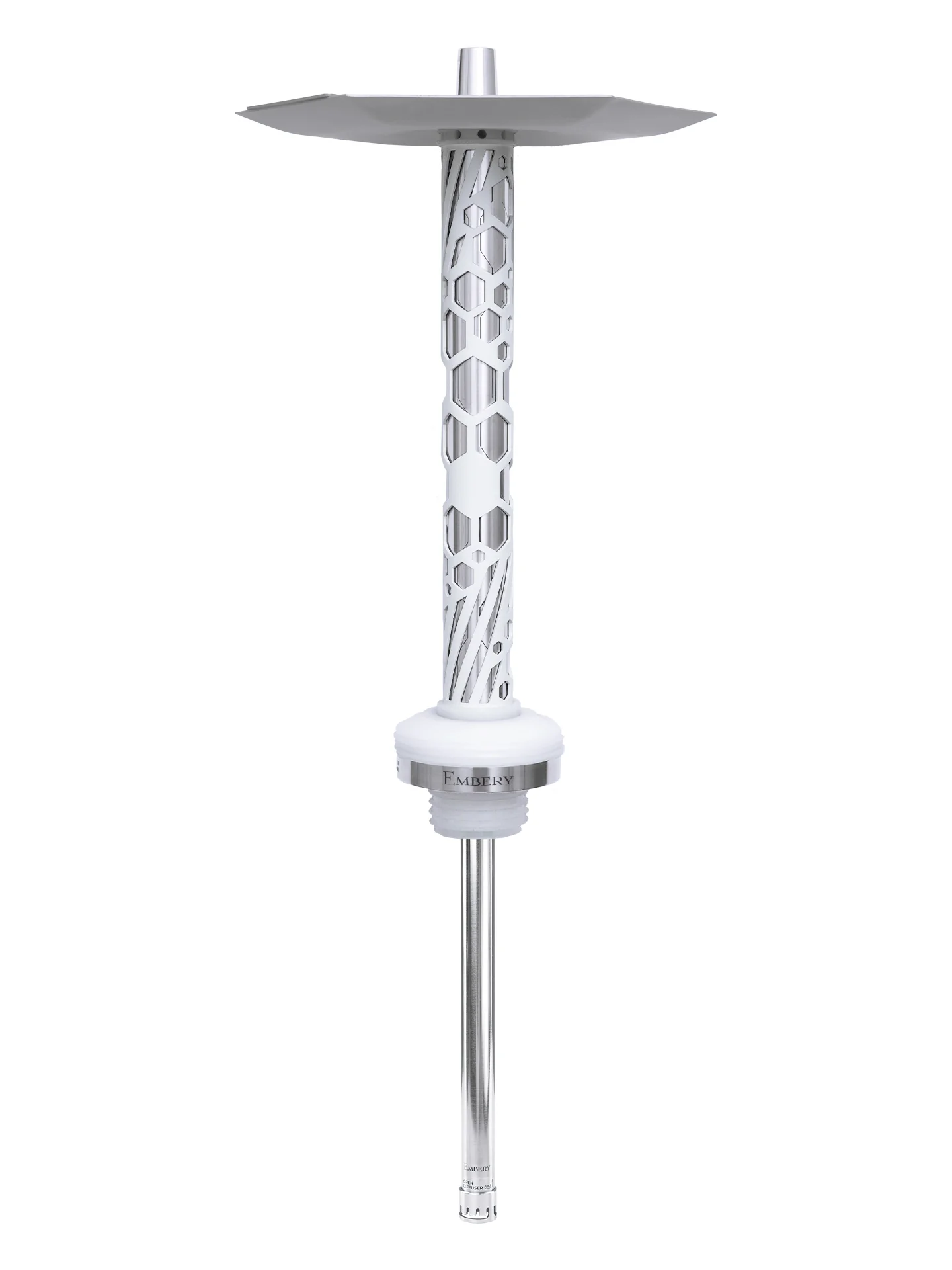 Embery Mono-H 4.0 Hookah - Silver/Snow