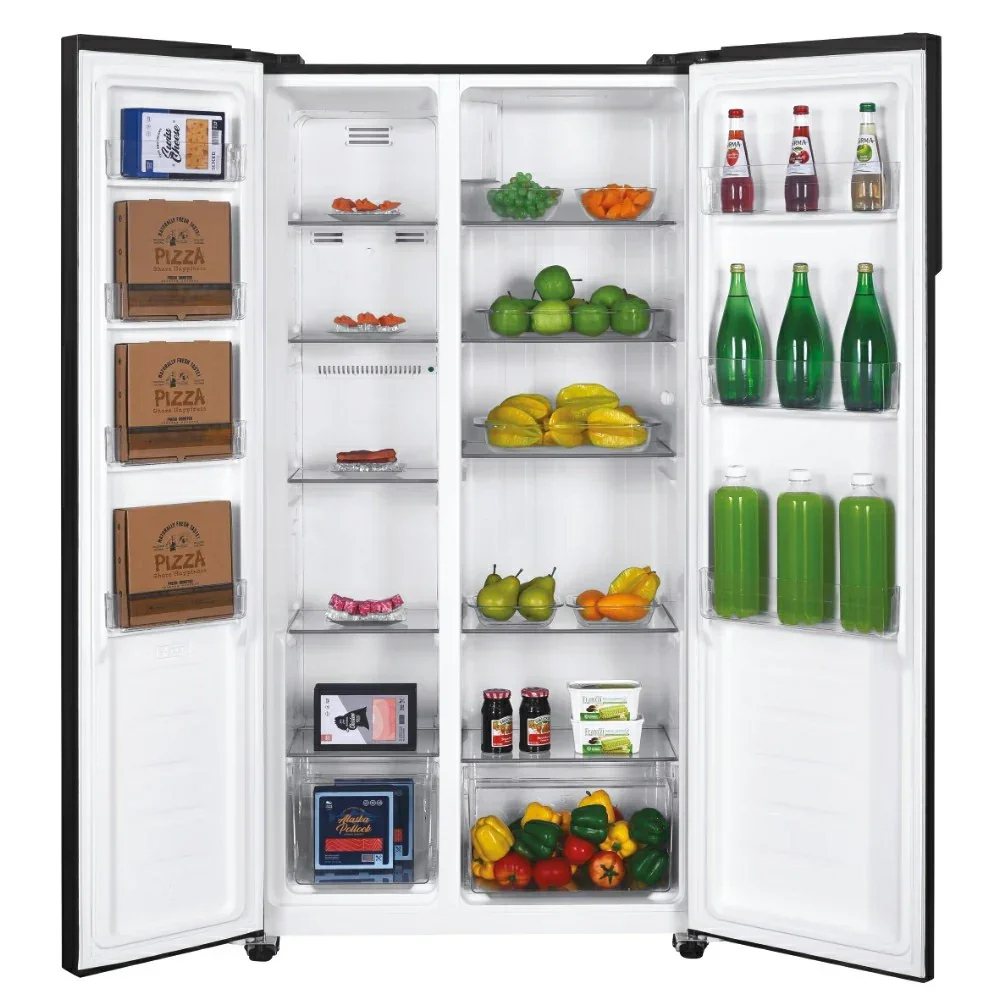 Candy American Fridge Freezer Frost Free Black | CHSBSV5172EBKN