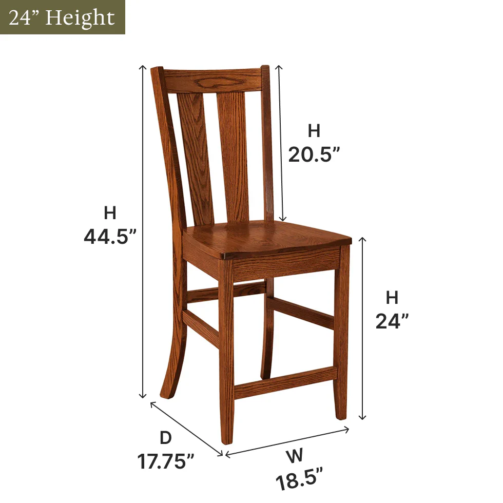 Amish Newberry Bar Chair