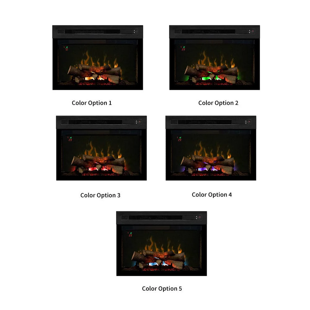 Windham Silver Charcoal Electric Fireplace Media Console