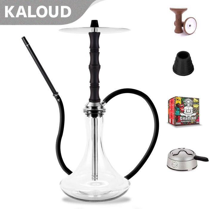 Aeon Vyro Versa Steel Sleeve Hookah Set - V1 Black