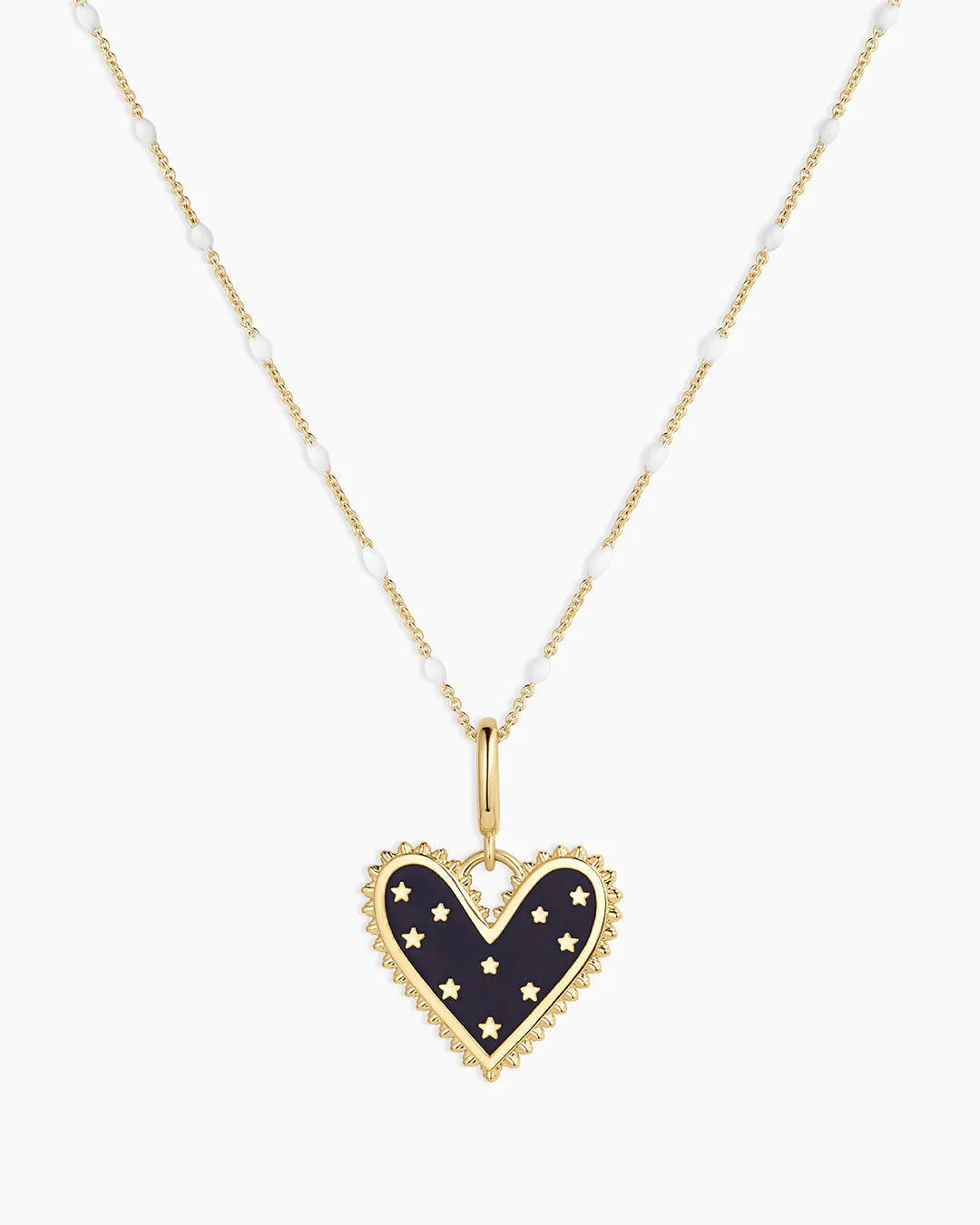 Vintage Heart Star Charm Necklace