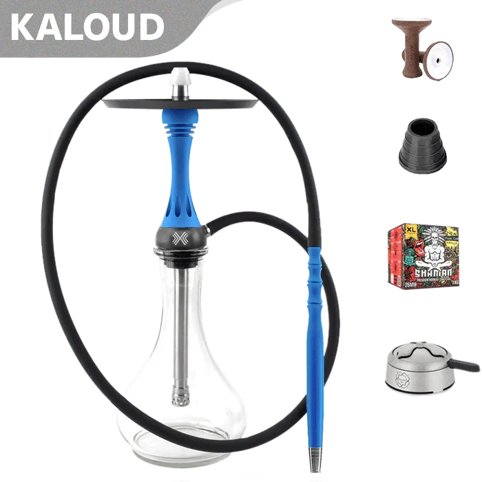 Alpha Hookah X Set - Matt Blue