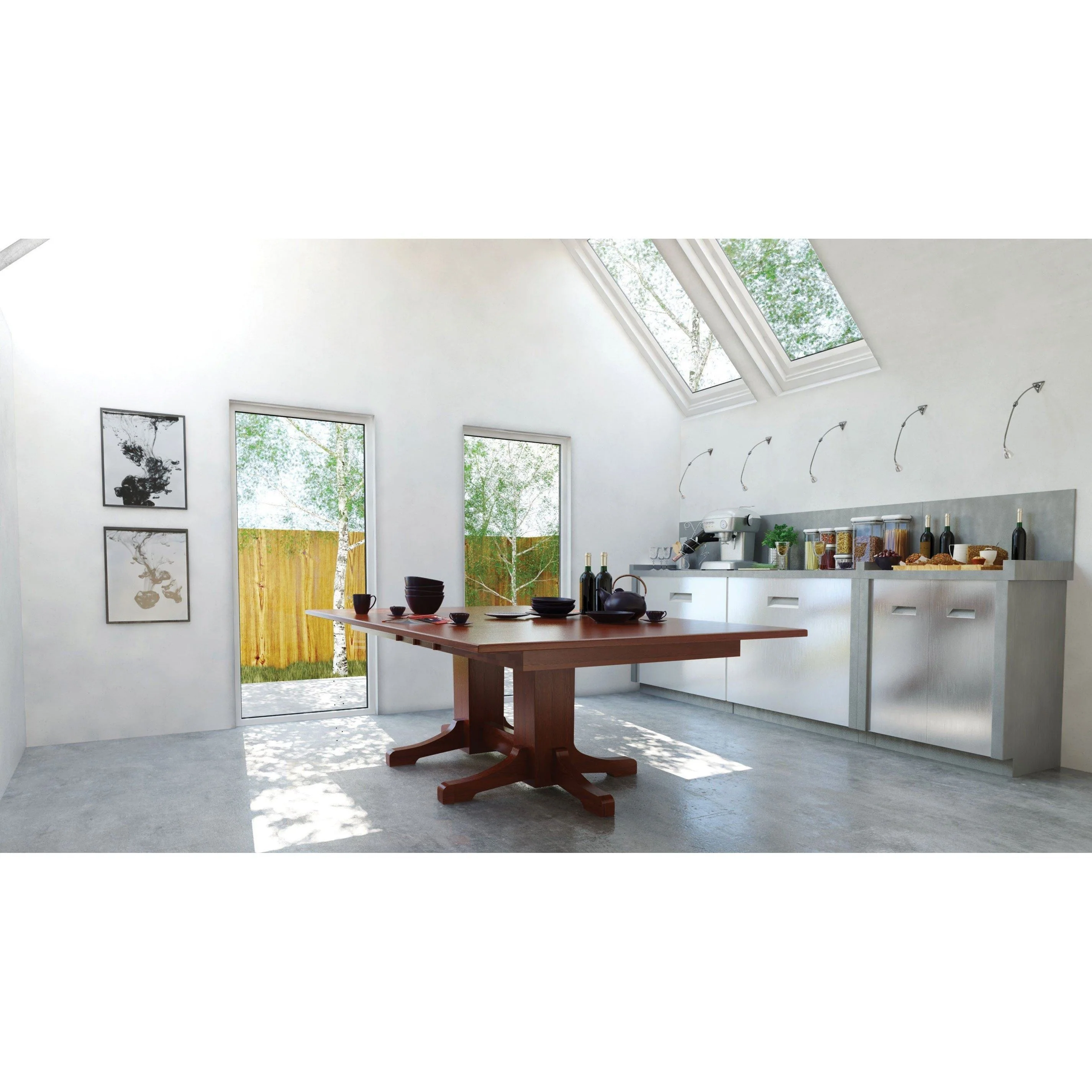 Amish Mission Double Pedestal