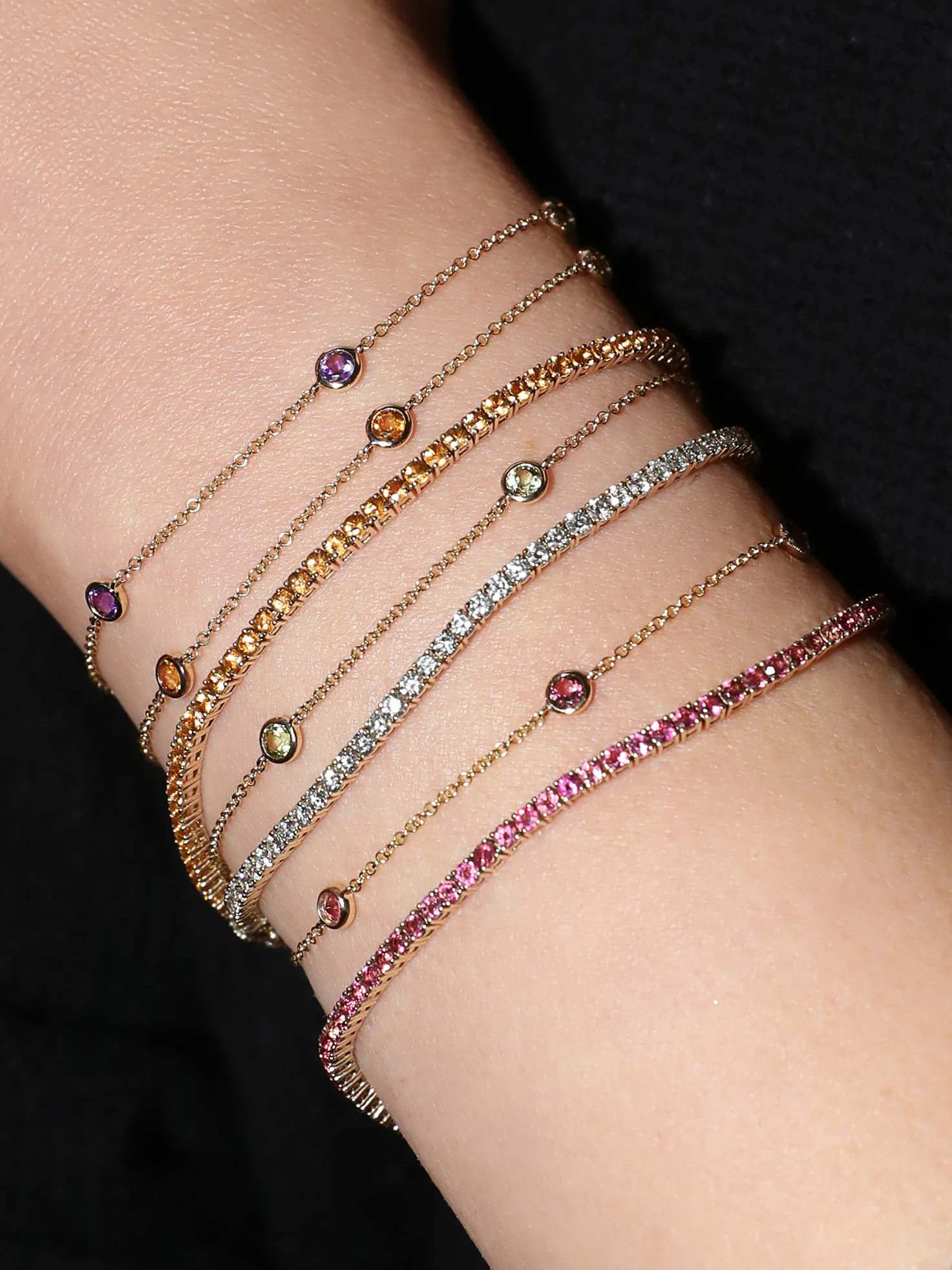 Always On Bezel Bracelet - Amethyst / 14k Yellow Gold