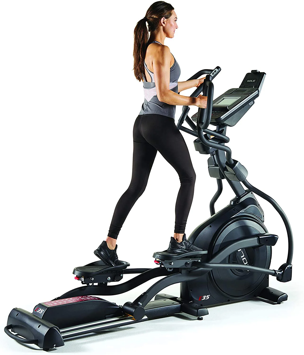 Indoor Elliptical, Home and Gym Exercise Equipment, Smooth and Quiet, Bluetooth and USB Compatible