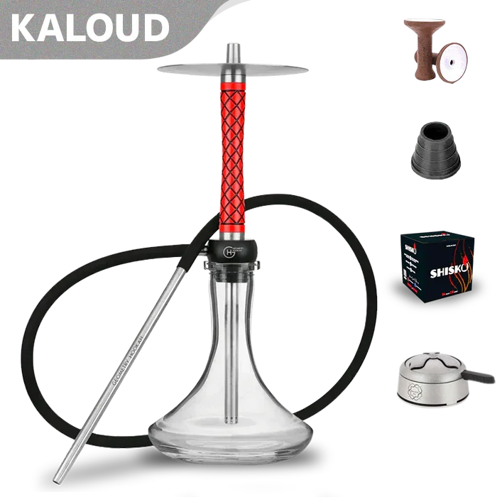 Geometry Hookah Little Bro - Rhombus Red