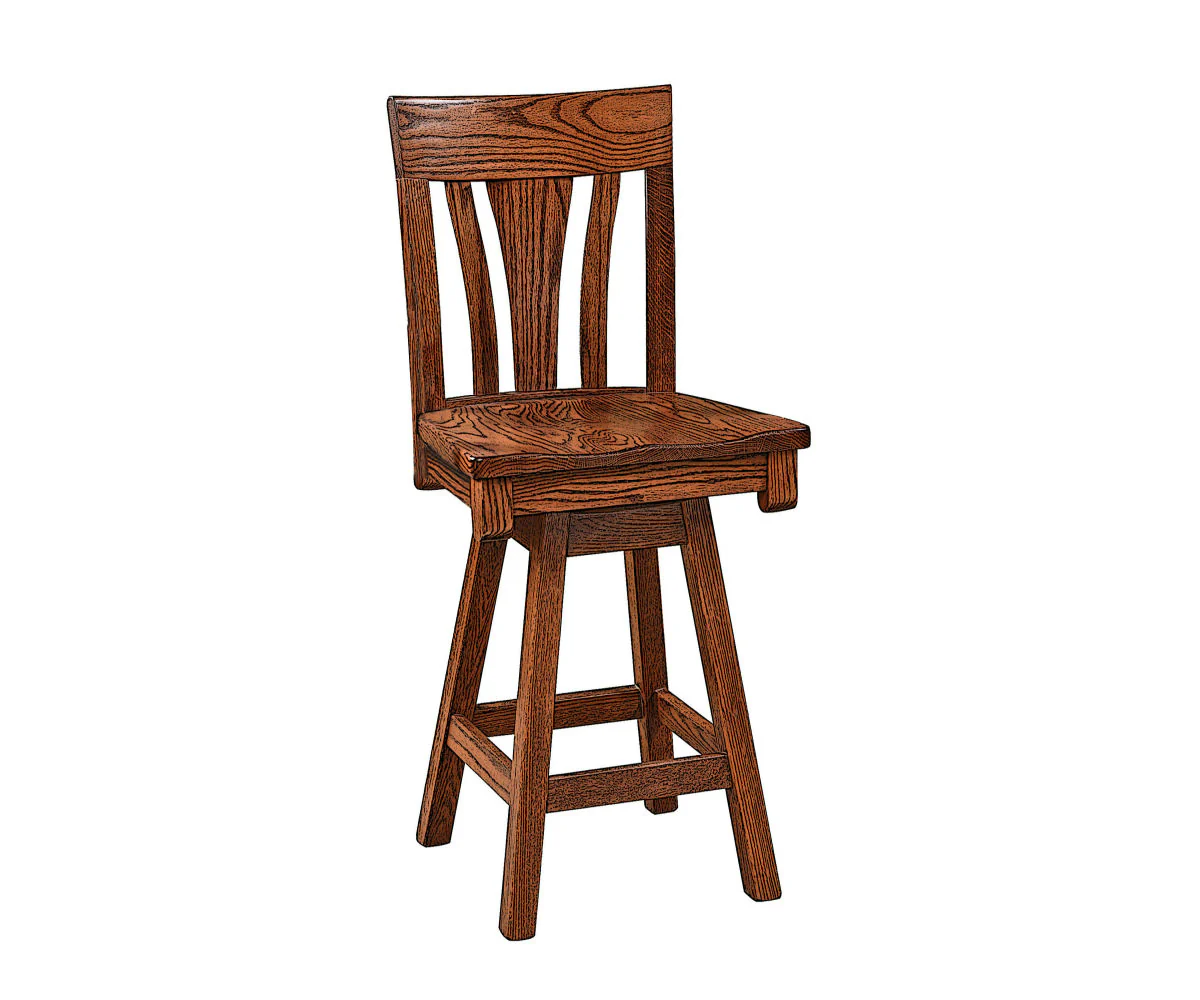 Amish Metro Swivel Bar Chair