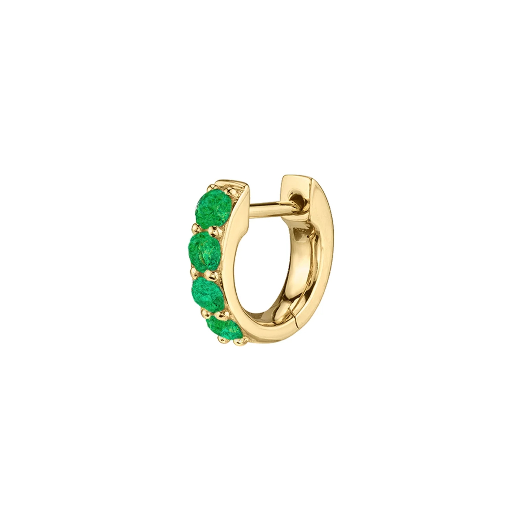 The Small Biggie - Emerald / 14k Yellow Gold