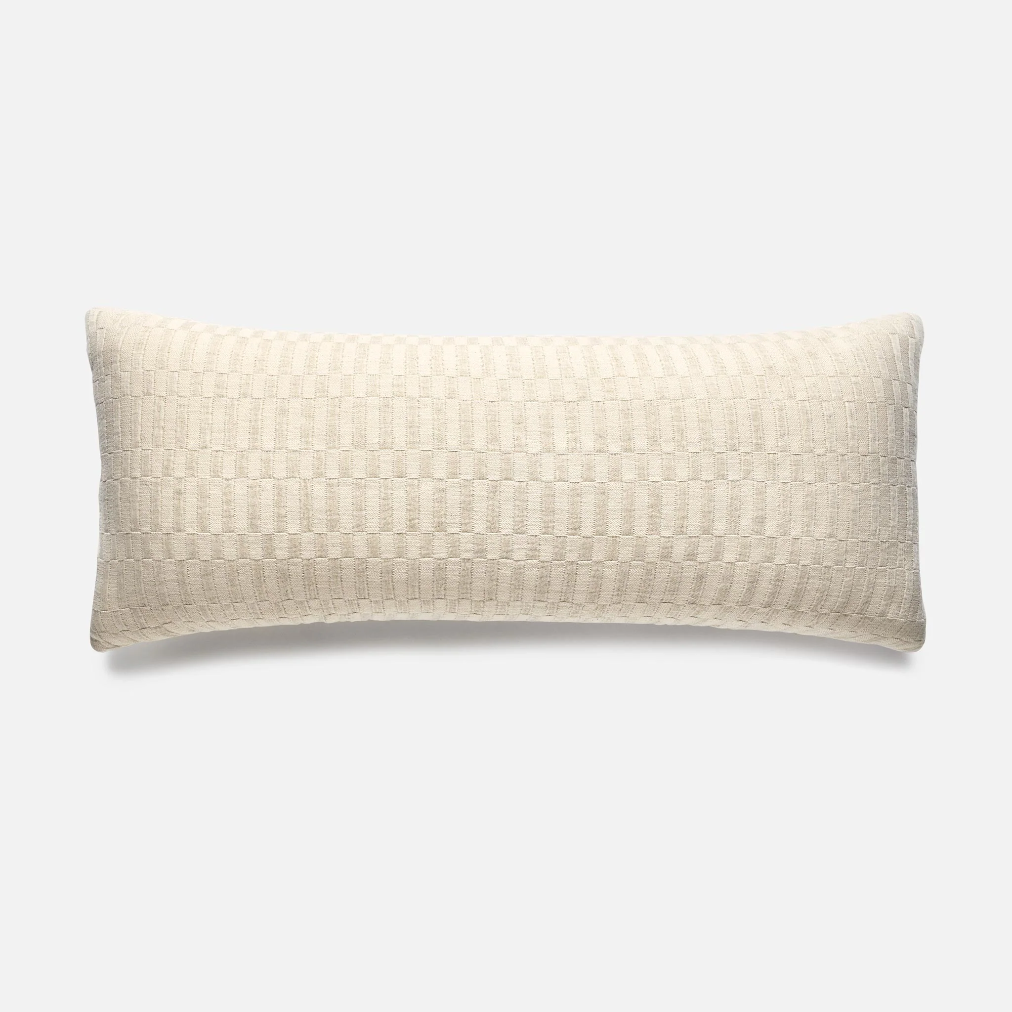 Woven Checkerboard Lumbar Pillow Cover