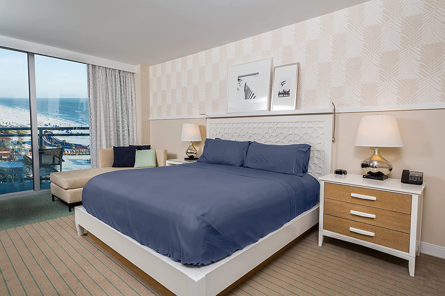 6 PC Sheet Set Bamboo Sheets Deep Pockets 18