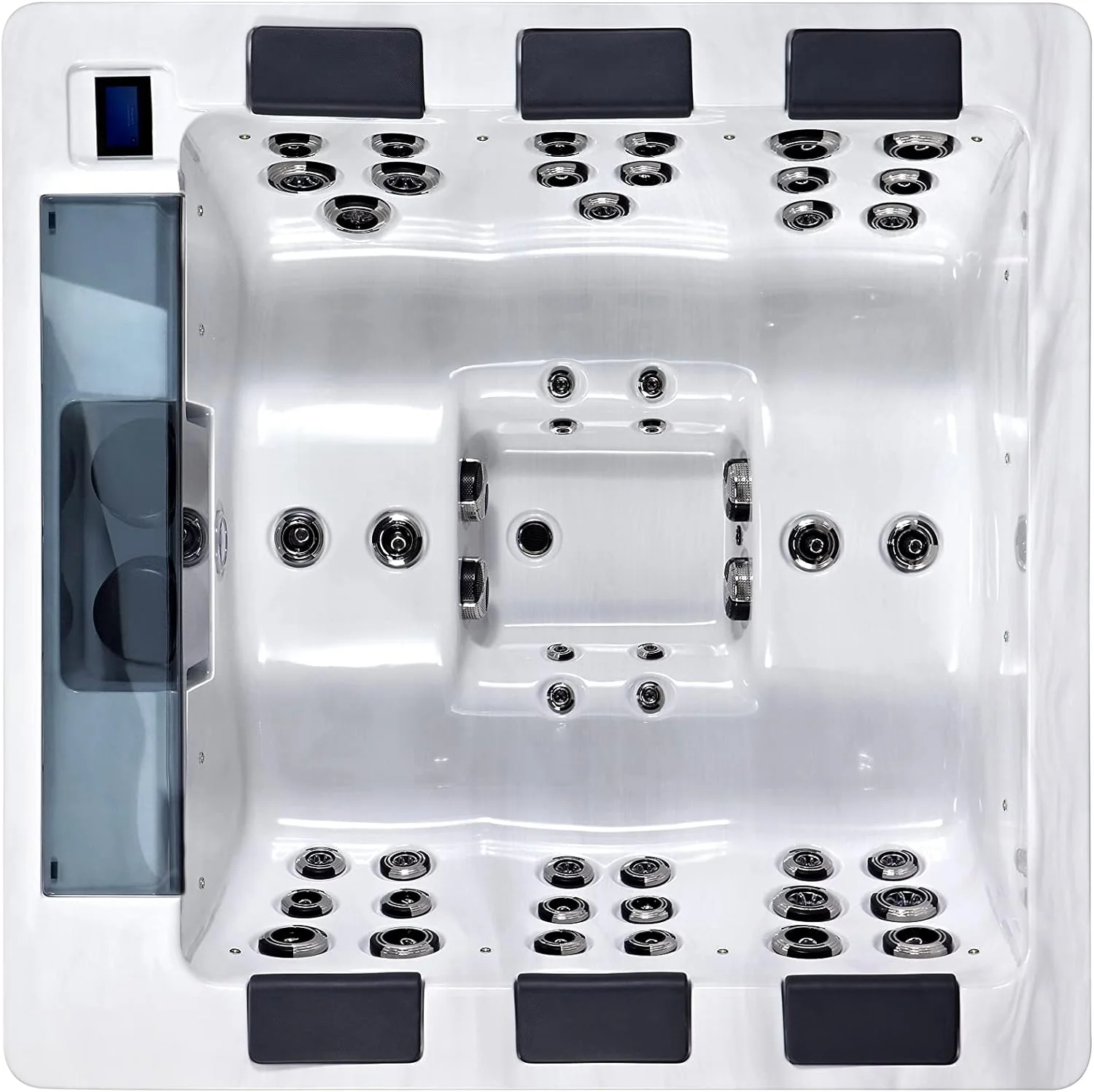 6 Person Luxury Outdoor Portable Spa, 44 Jets, Above Ground Hot Tub