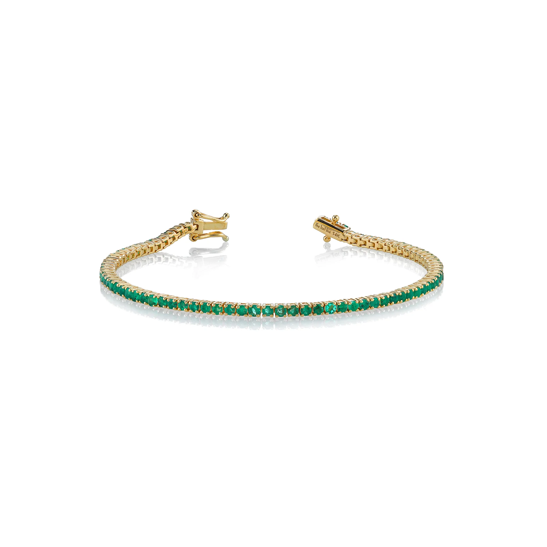 The Perfect Tennis Bracelet - Emerald / 14k Yellow Gold