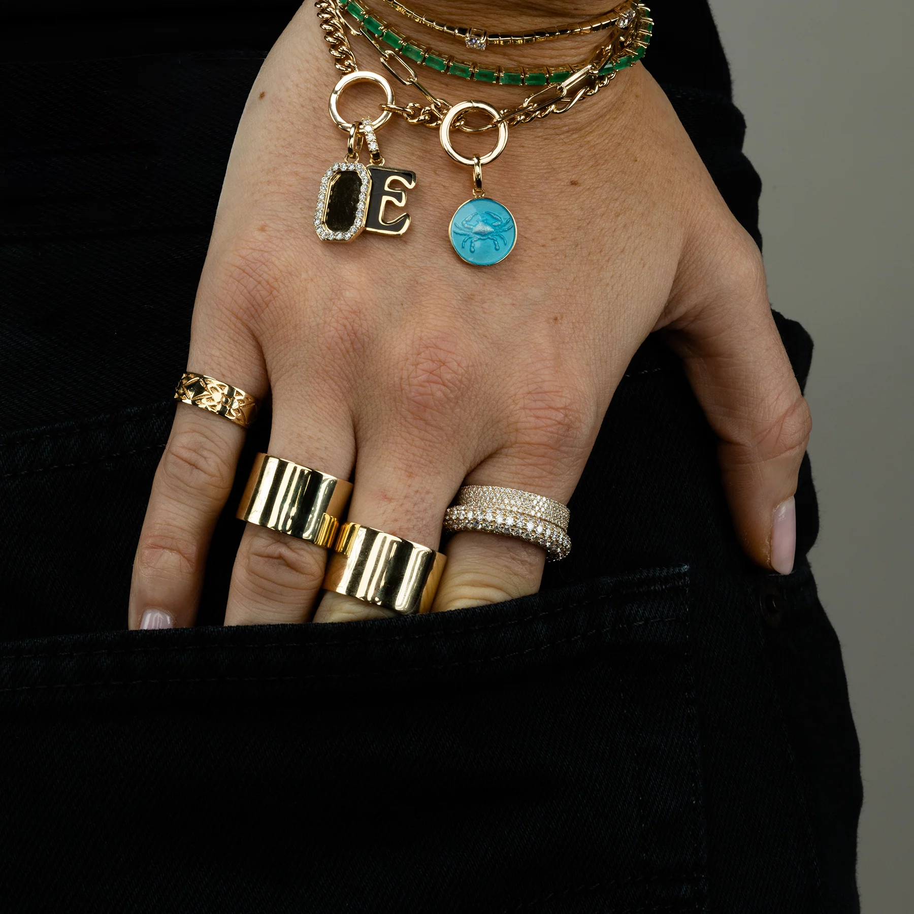 Cigar Band - 14k Yellow Gold