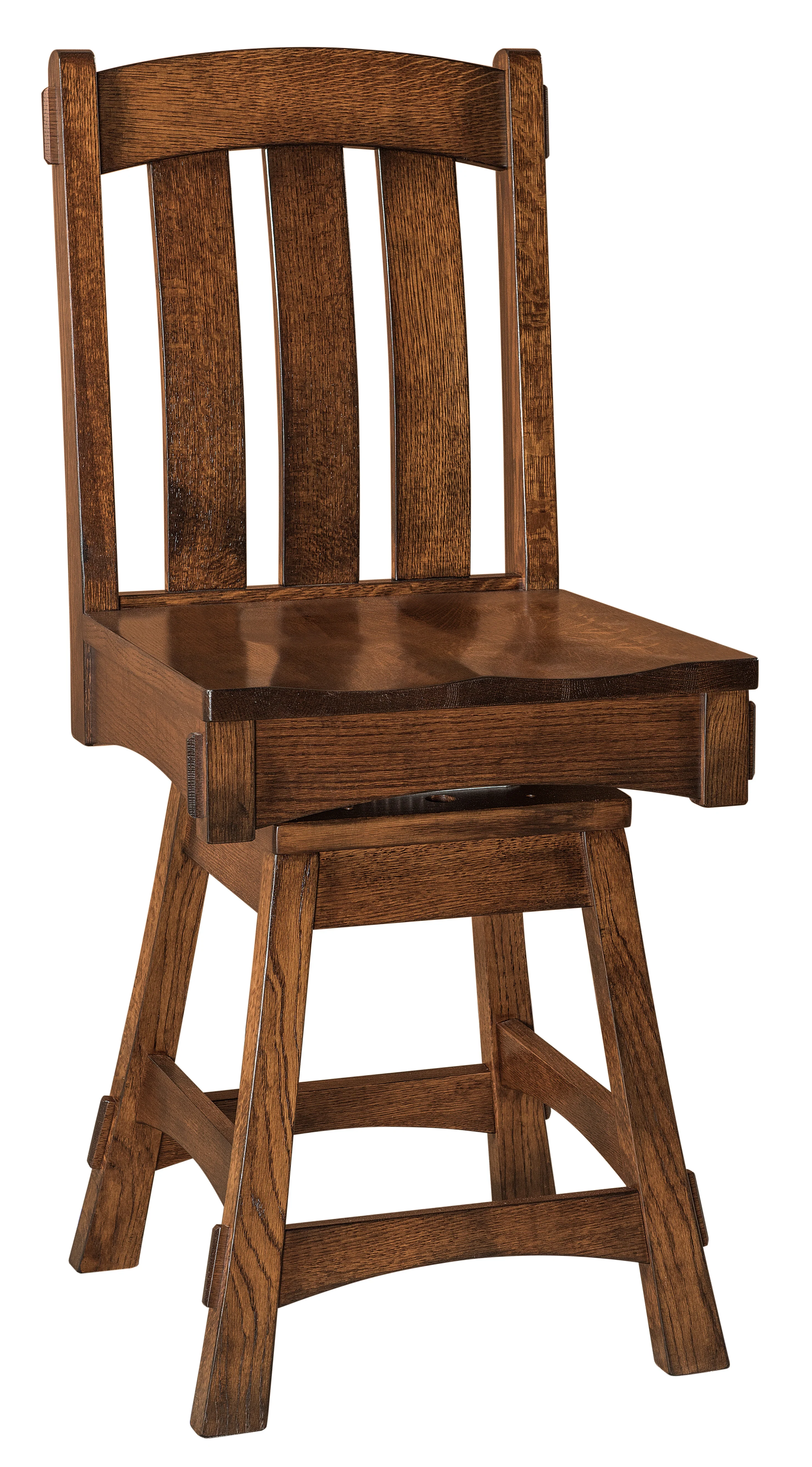 Amish Modesto Swivel Bar Chair