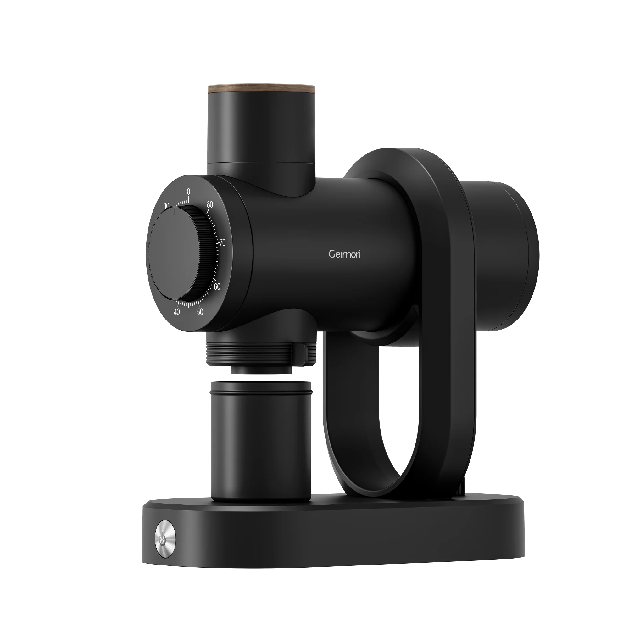 Geimori GU64 Single Dose Coffee Grinder with 64mm Flat Burr, Anti-Static Design, Stepless Adjustment, Adjustable RPM, Zero Retention