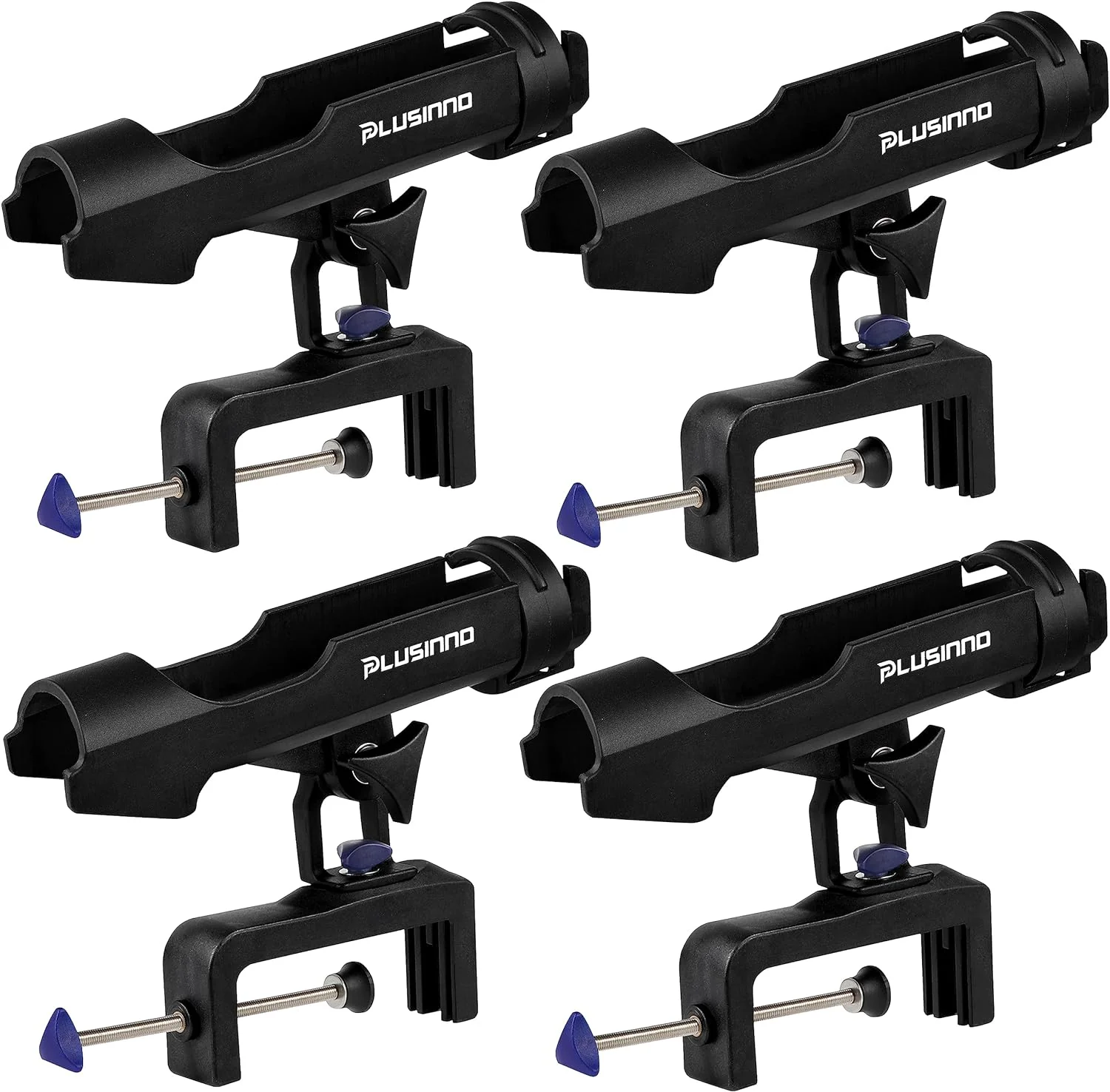 Fishing Boat Rods Holder Large Clamp Opening 360 Degree Adjustable