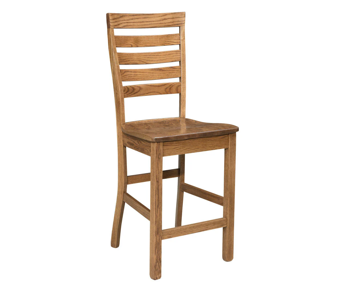 Amish Logan Stationary Bar Chair