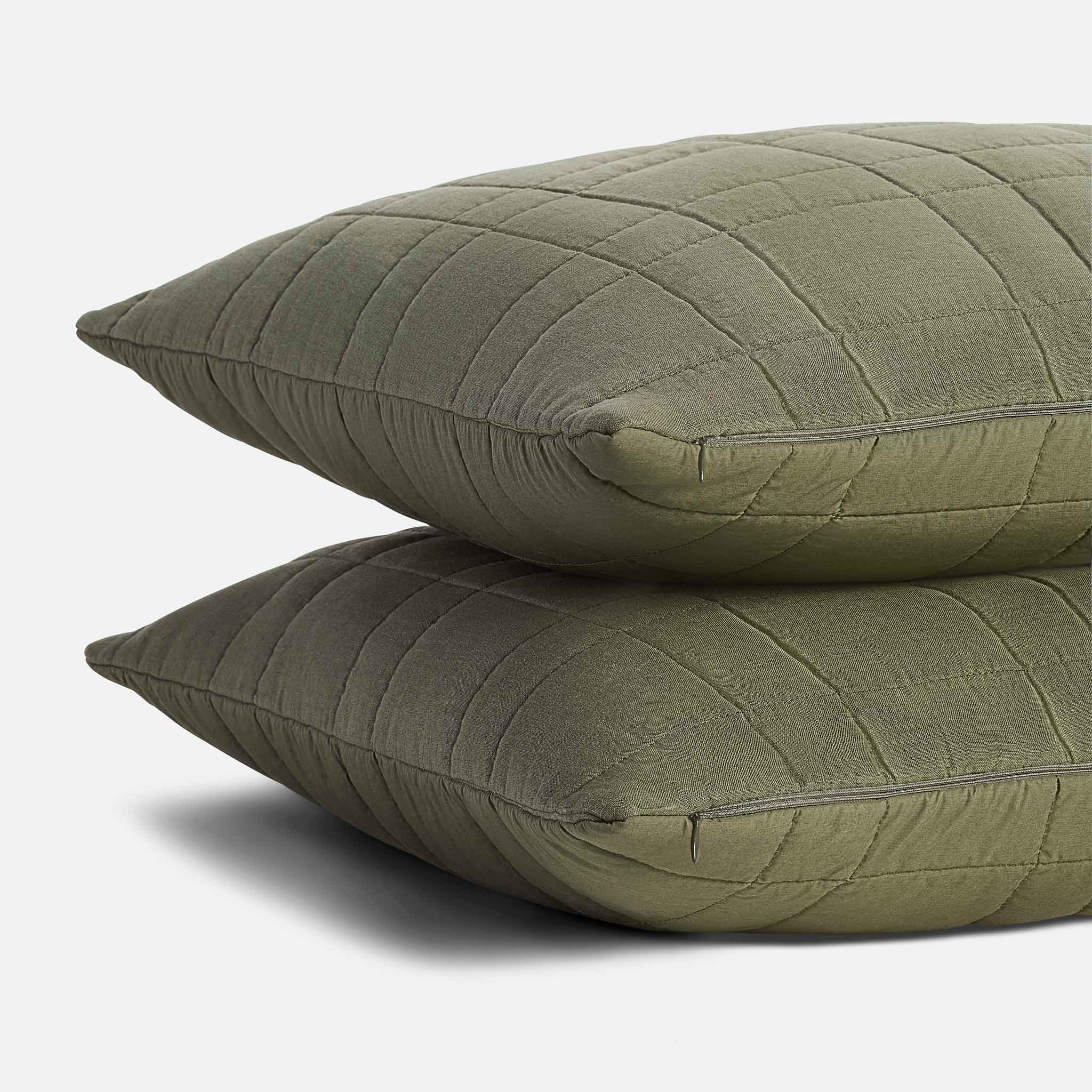 Washed European Linen Quilt Set