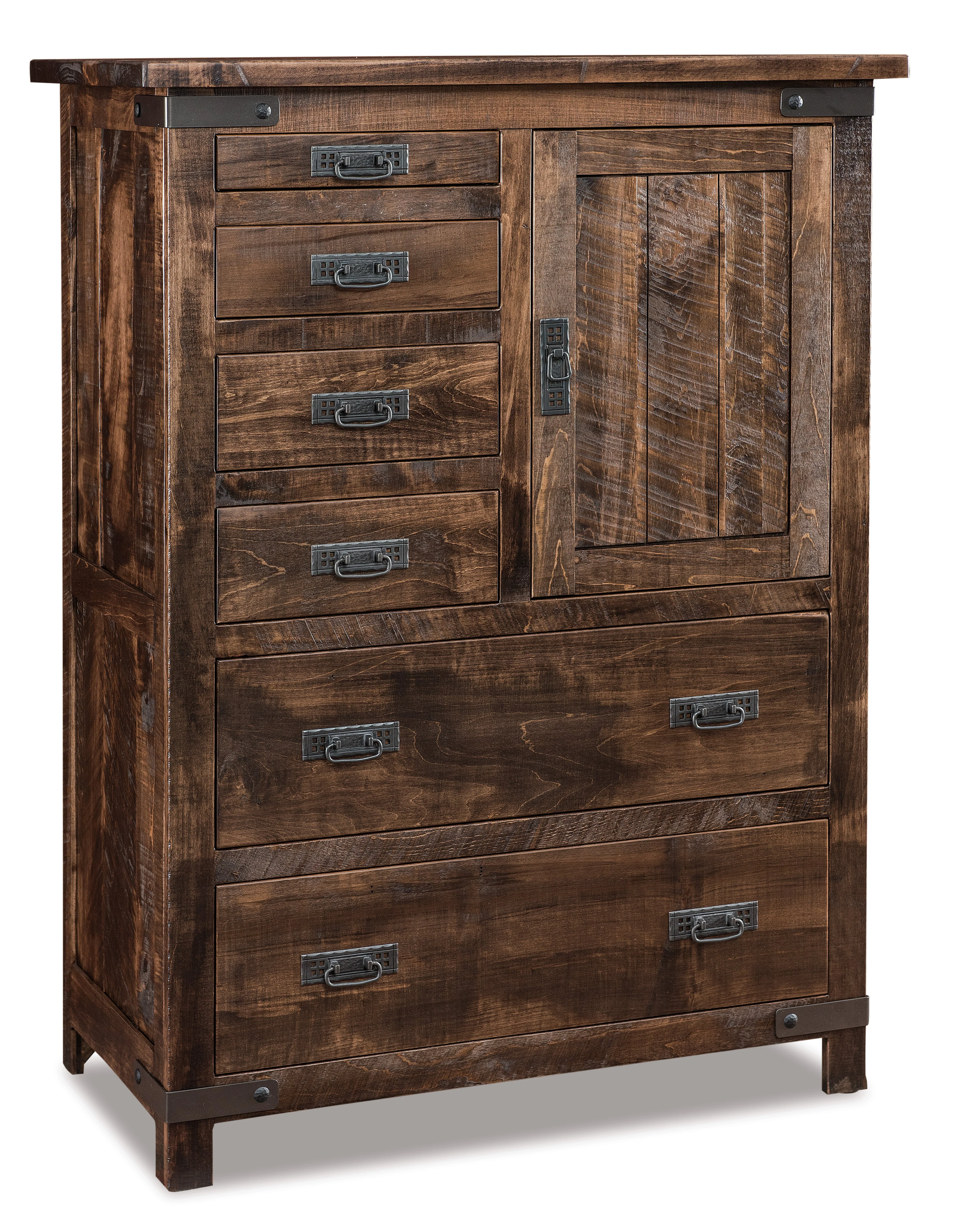 Amish Ironwood Six Drawer One Drawer Gentleman Chest