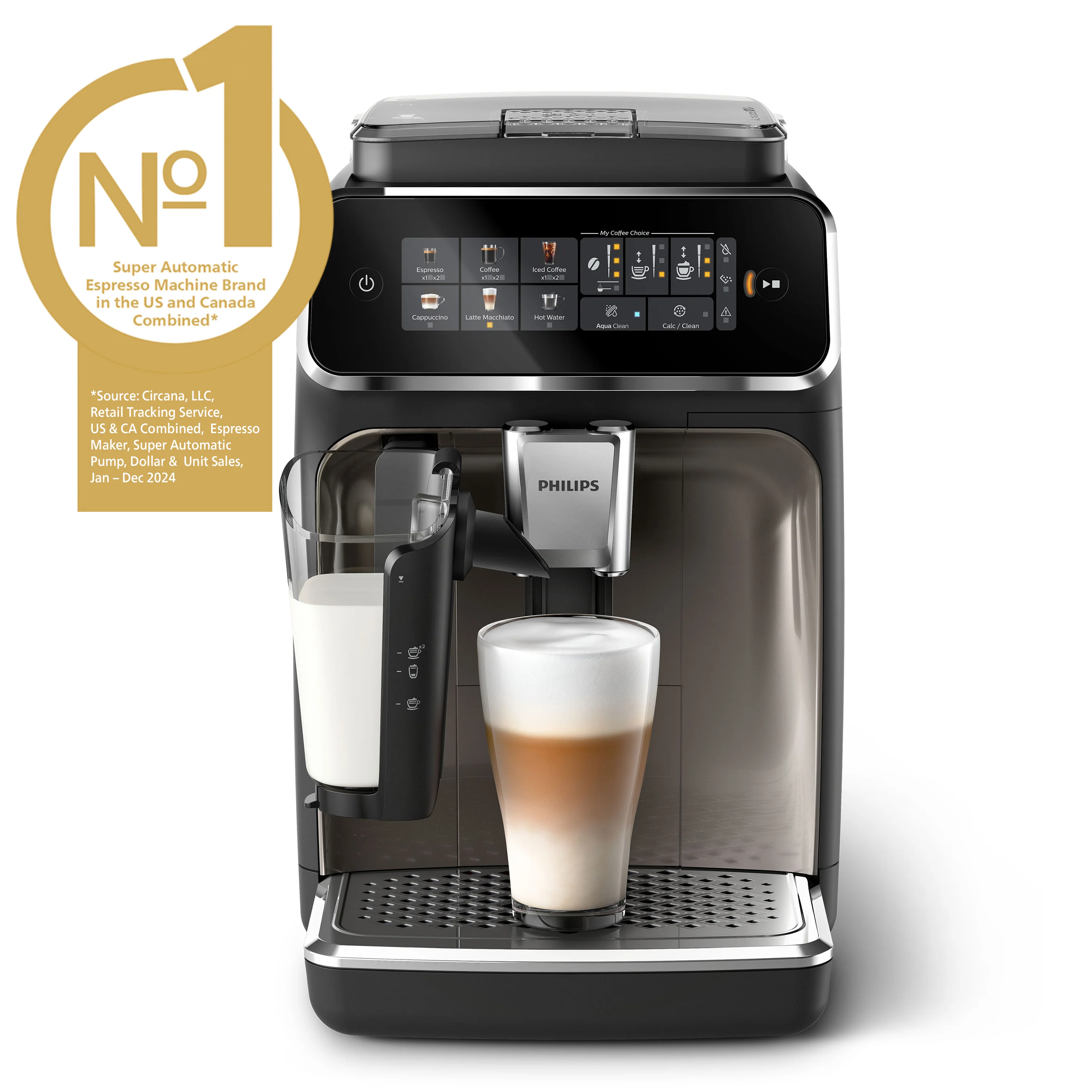 Philips 3300 Series Fully Automatic Espresso Machine - LatteGo