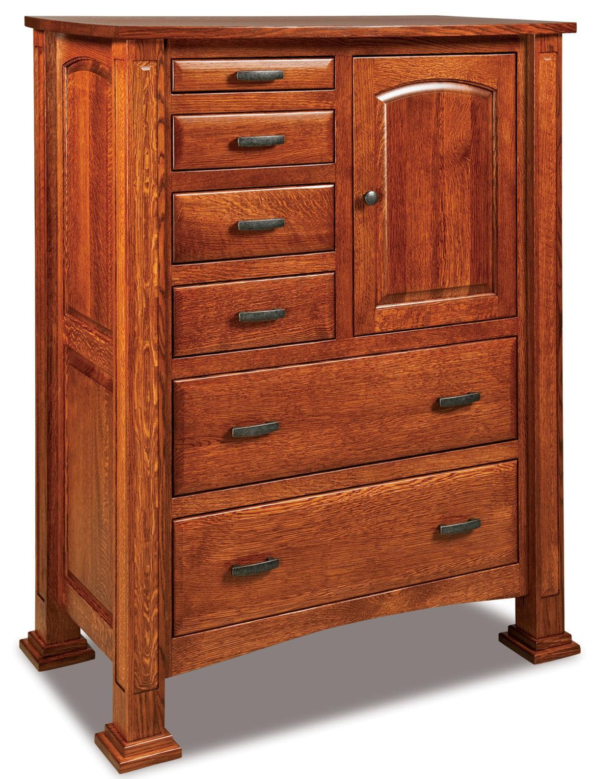 Amish Lexington Six Drawer One Door Gentleman's Chest
