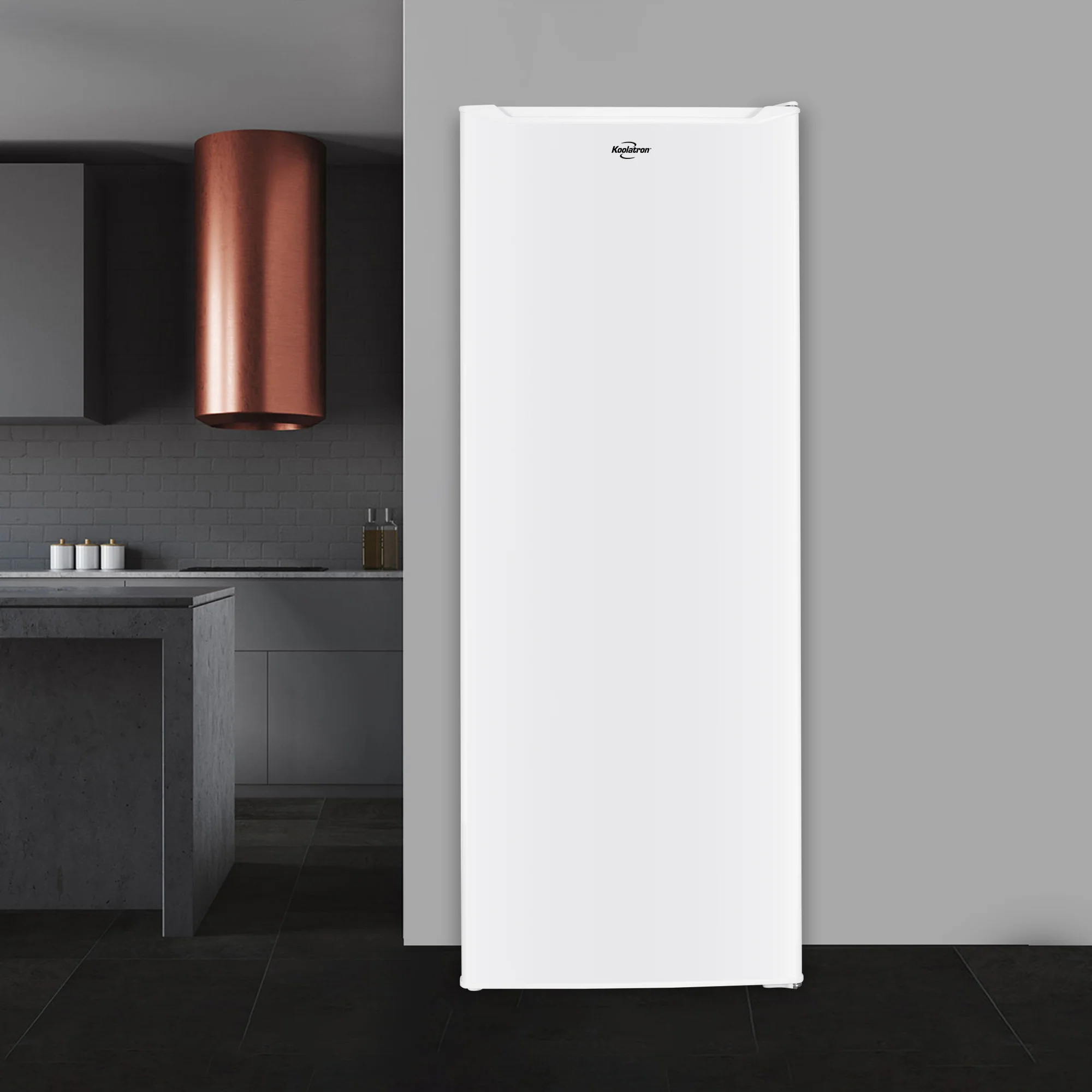 Koolatron Compact Upright Freezer White | EnergyStar-Certified | Garage-Ready | Reversible Door | Manual Defrost | Flat Back Design | Recessed Handle | Home Apartment Condo Cottage