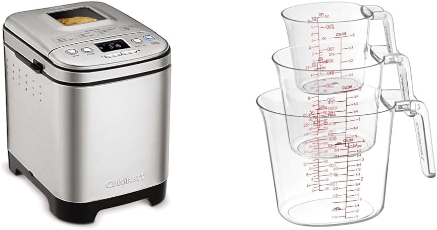 Bread Maker Machine, Compact and Automatic, Customizable Settings, Up to 2lb Loaves