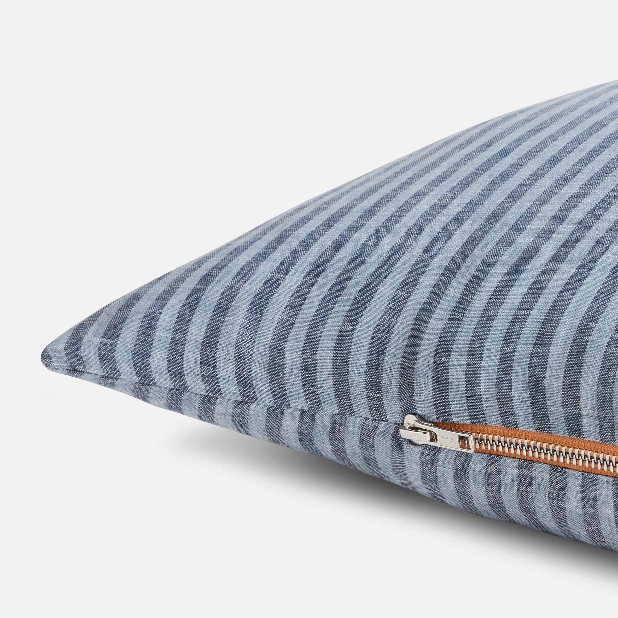 Washed European Linen Lumbar Pillow Cover