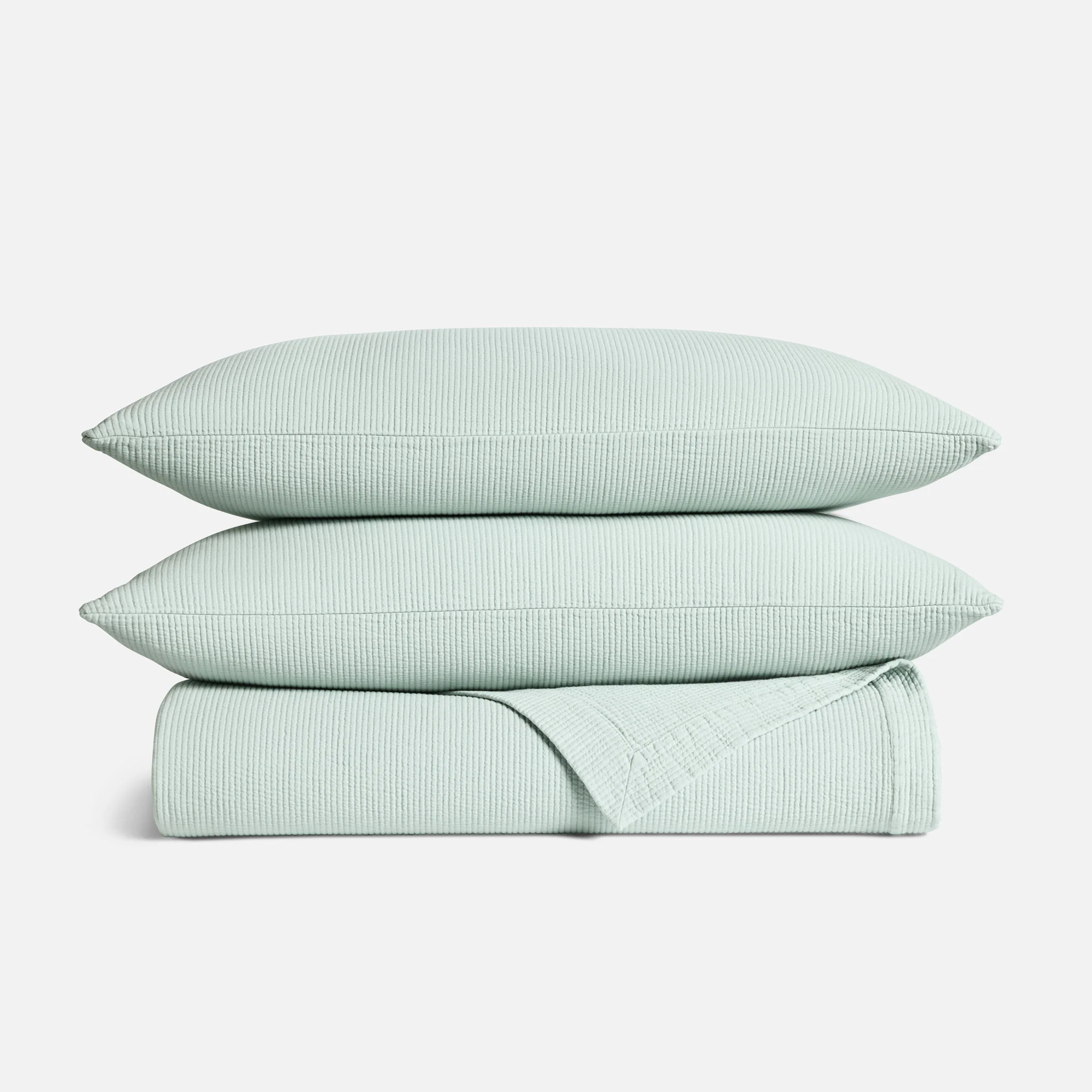 Ribbed Matelasse Quilt Set