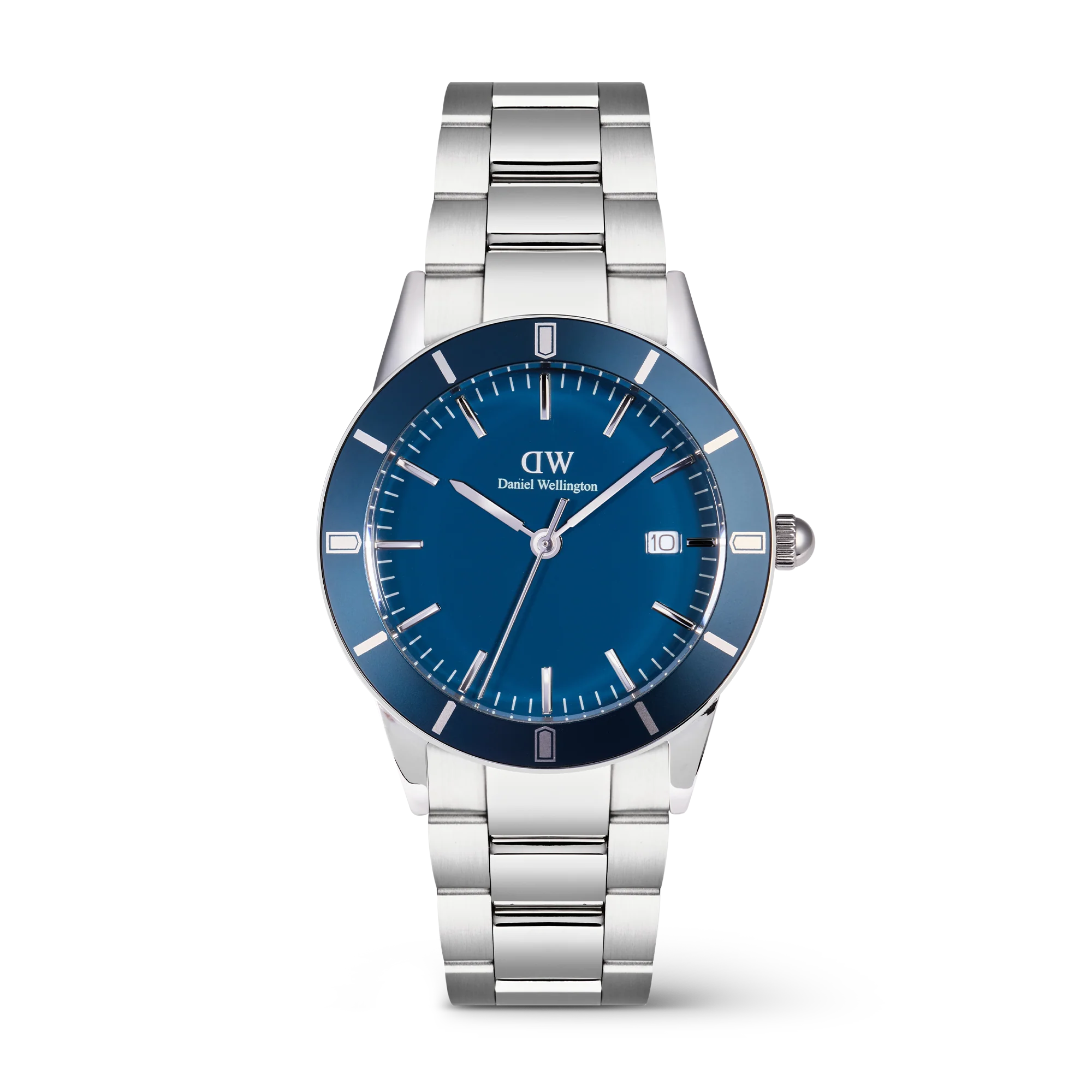 Iconic Paradigma Link Blue Enamel Silver