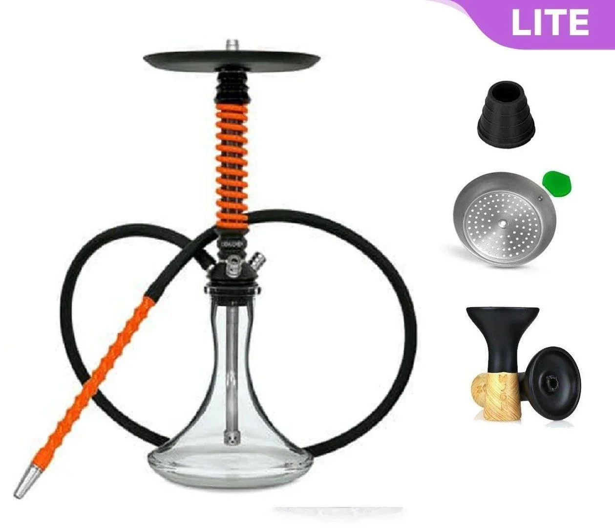 Mamay Customs Coilover Mini Black Orange Shisha